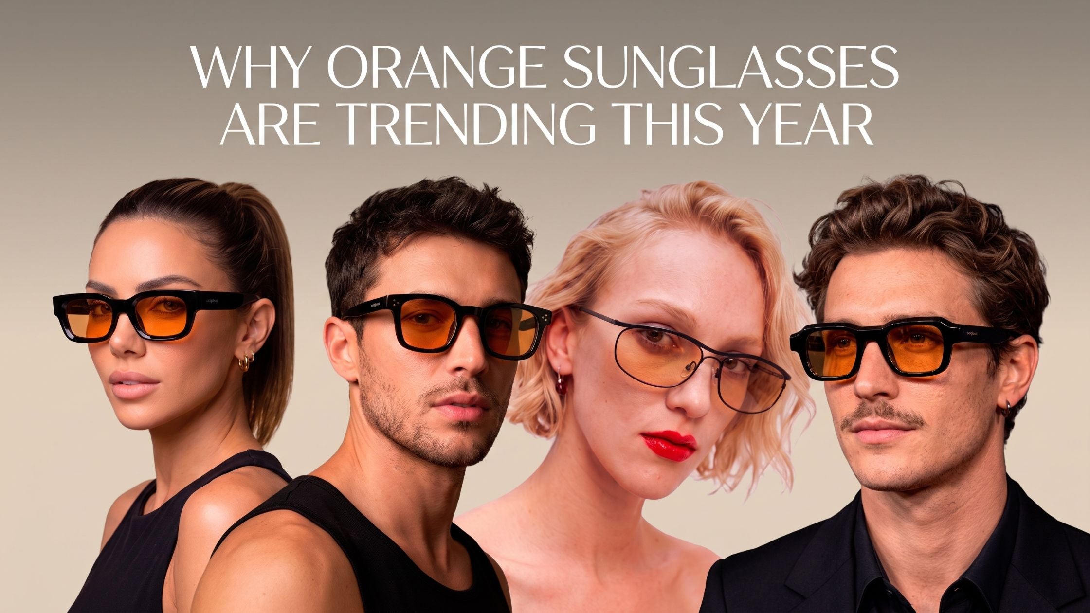 Why Orange Sunglasses Are Trending This Year