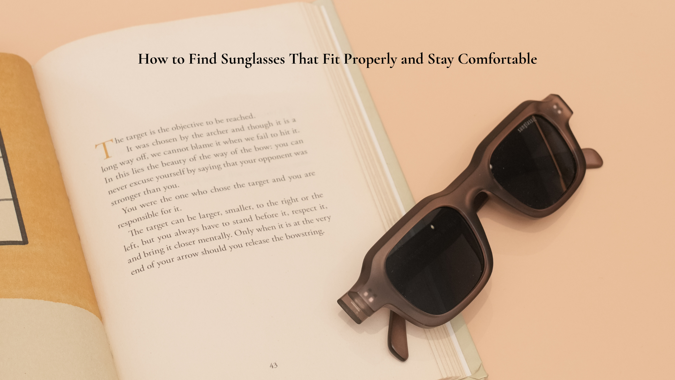 How to Find Sunglasses That Fit Properly and Stay Comfortable