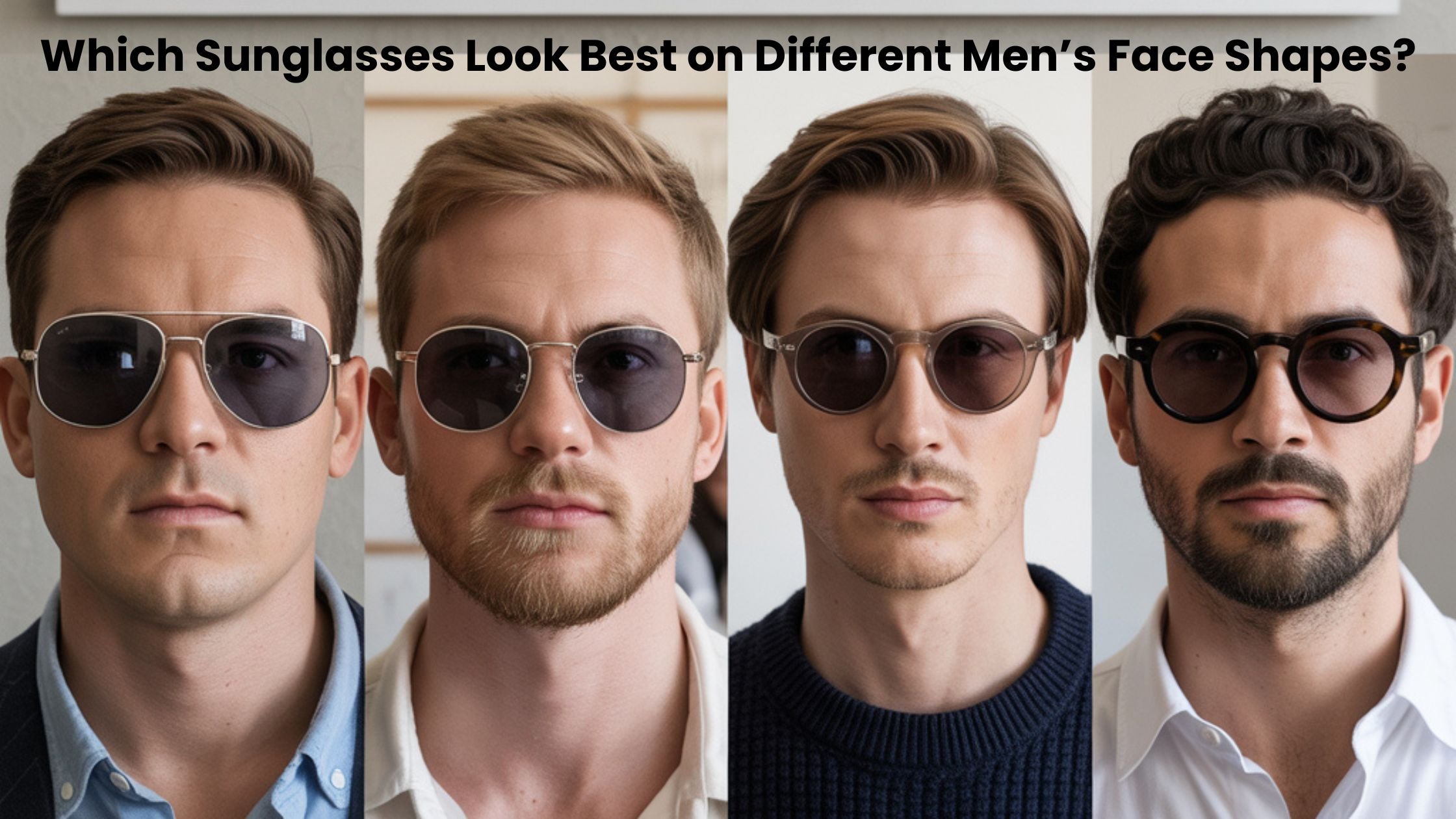 Which Sunglasses Look Best on Different Men’s Face Shapes?