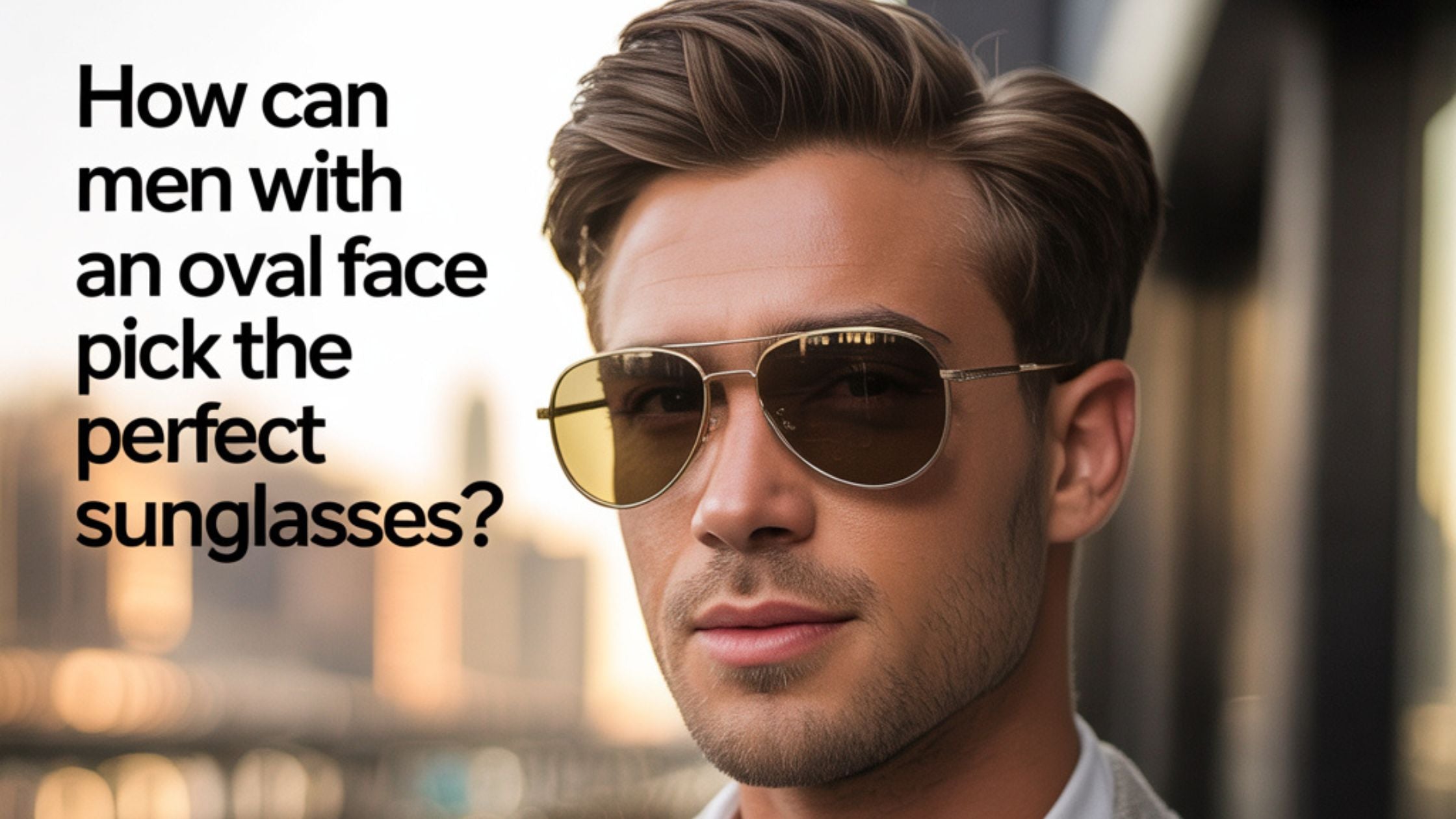 How Can Men with an Oval Face Pick the Perfect Sunglasses?