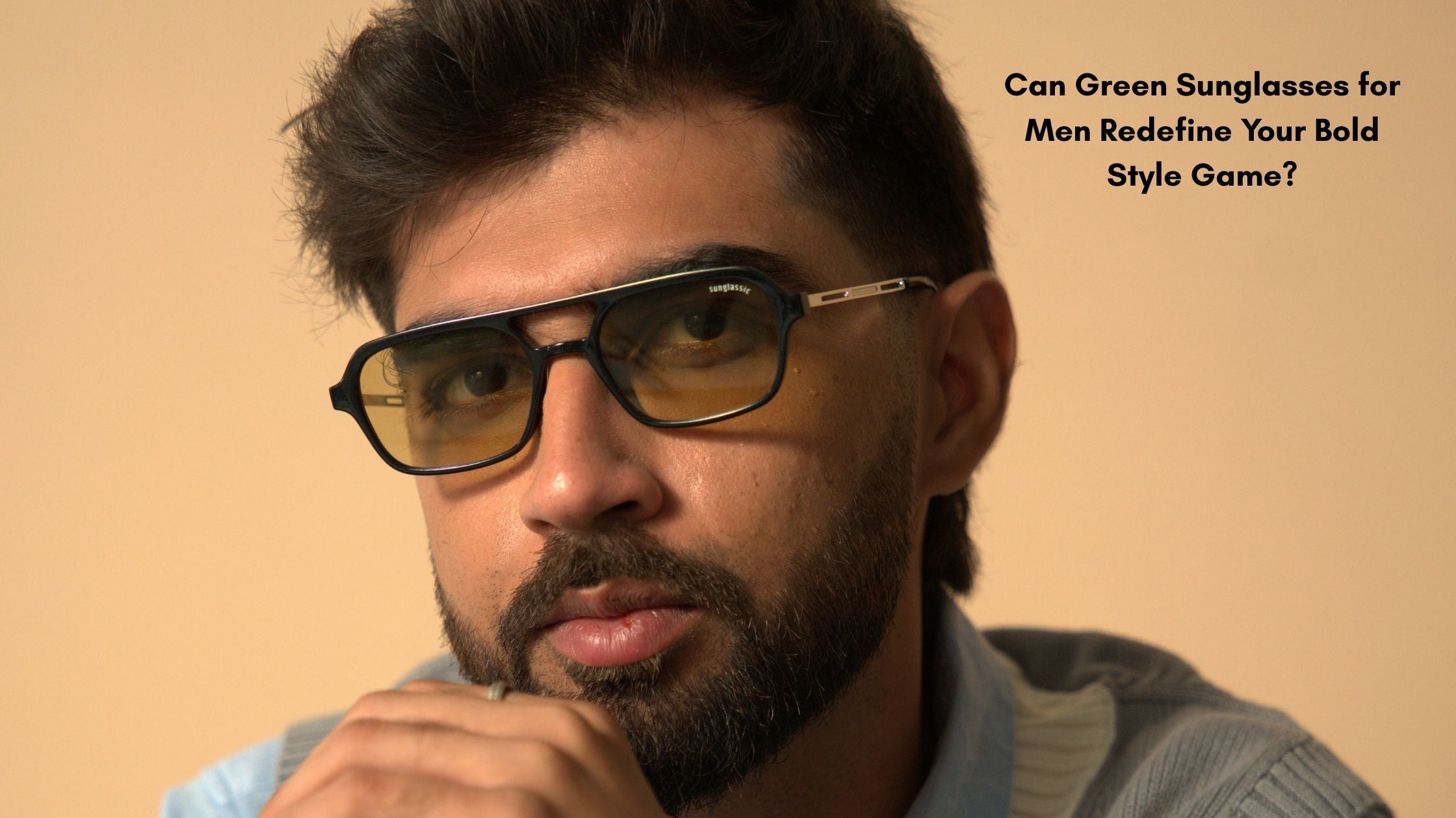 Can Green Sunglasses for Men Redefine Your Bold Style Game?