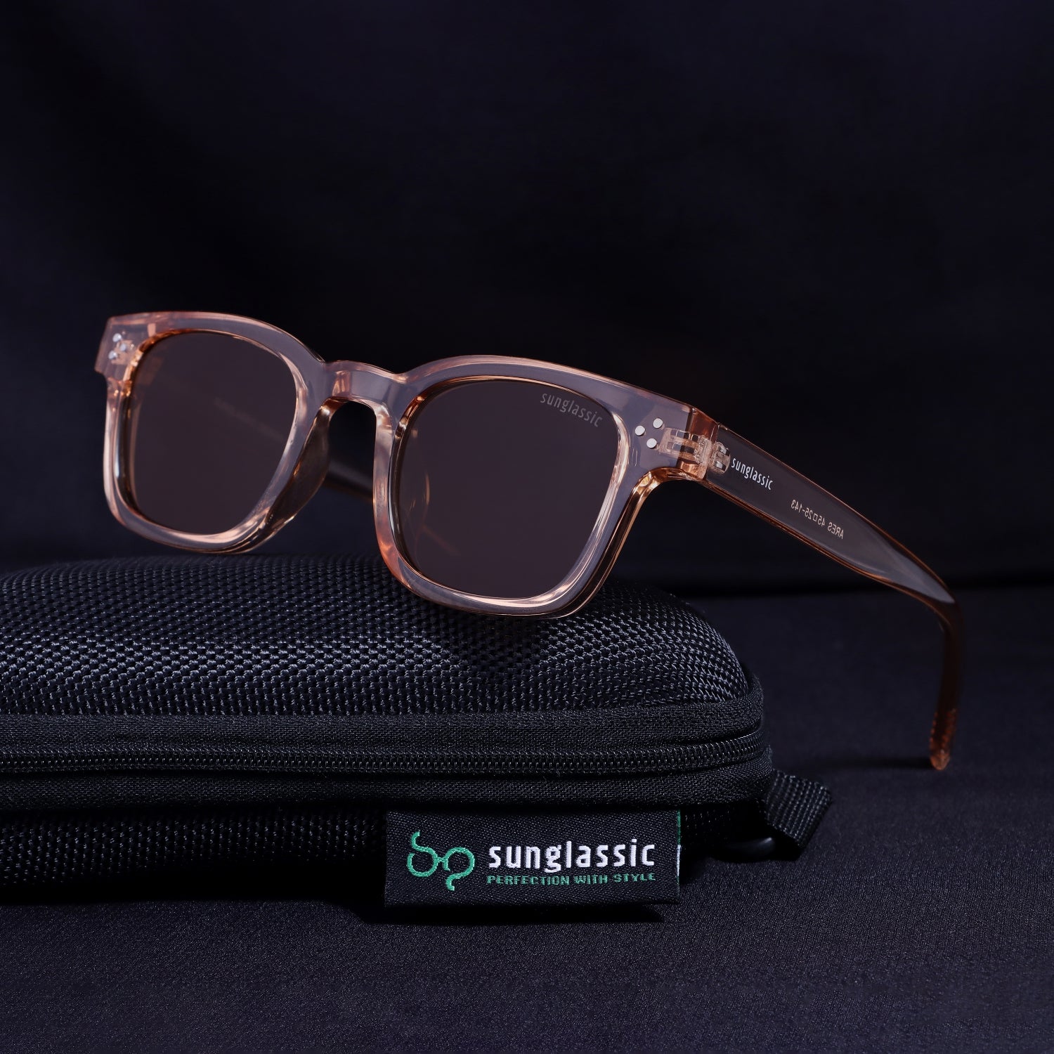 Ares Brown Square Sunglasses