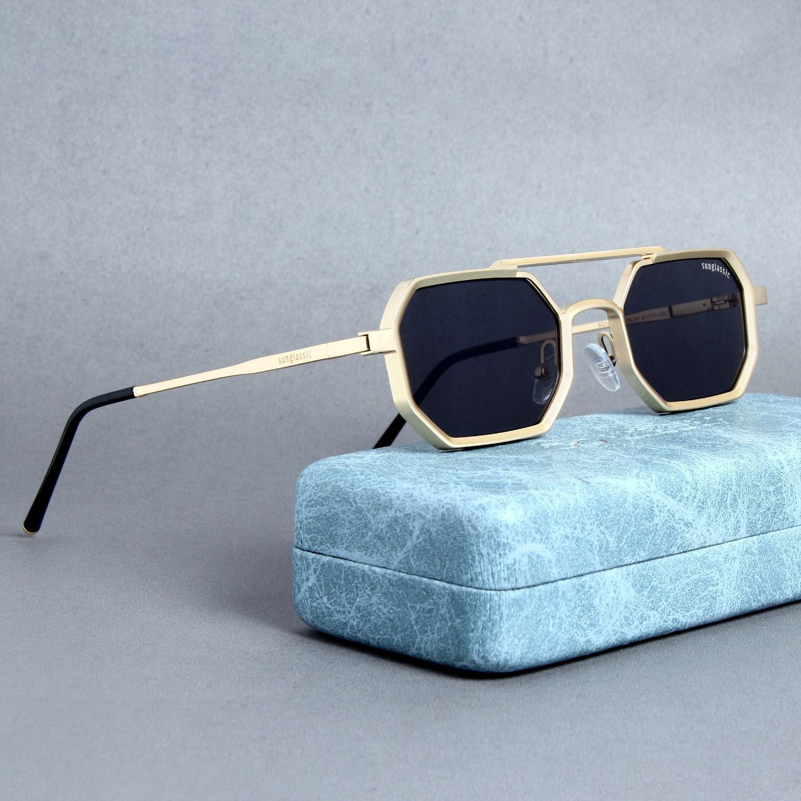 commando goggles Buy Commando V1 Rectangle Gold Black Sunglasses