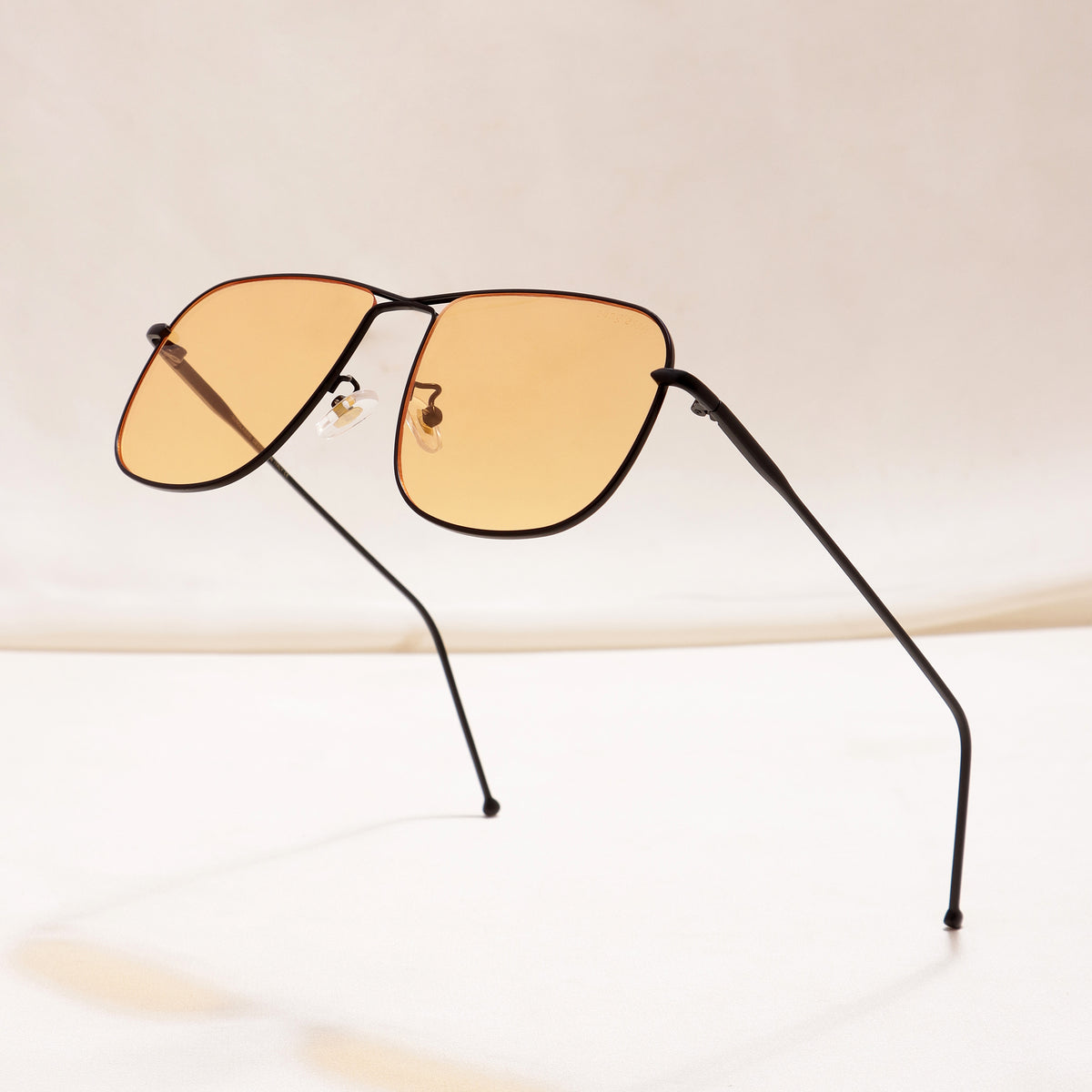 The Godfather Black Orange Candy Square Sunglasses
