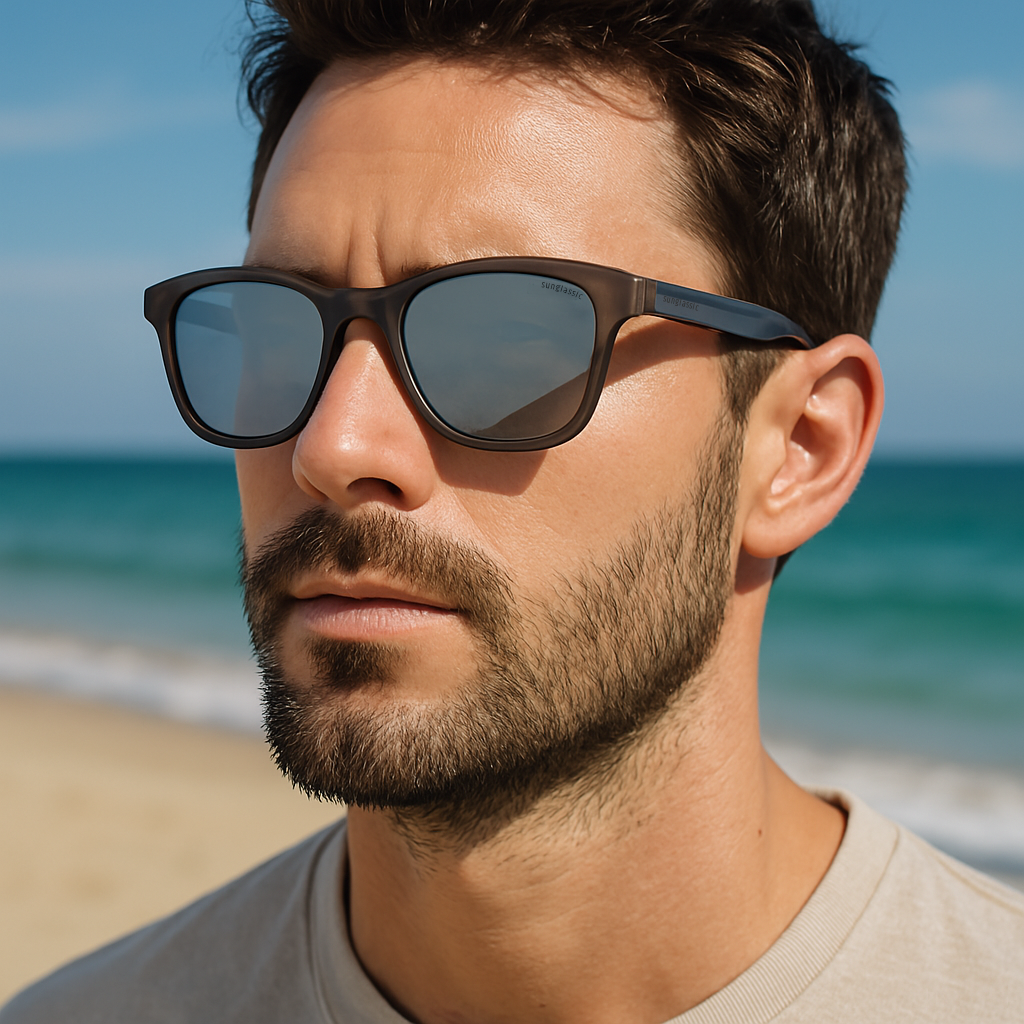 Breeze Grey Silver Mercury Polarized Round TR90 Sunglasses