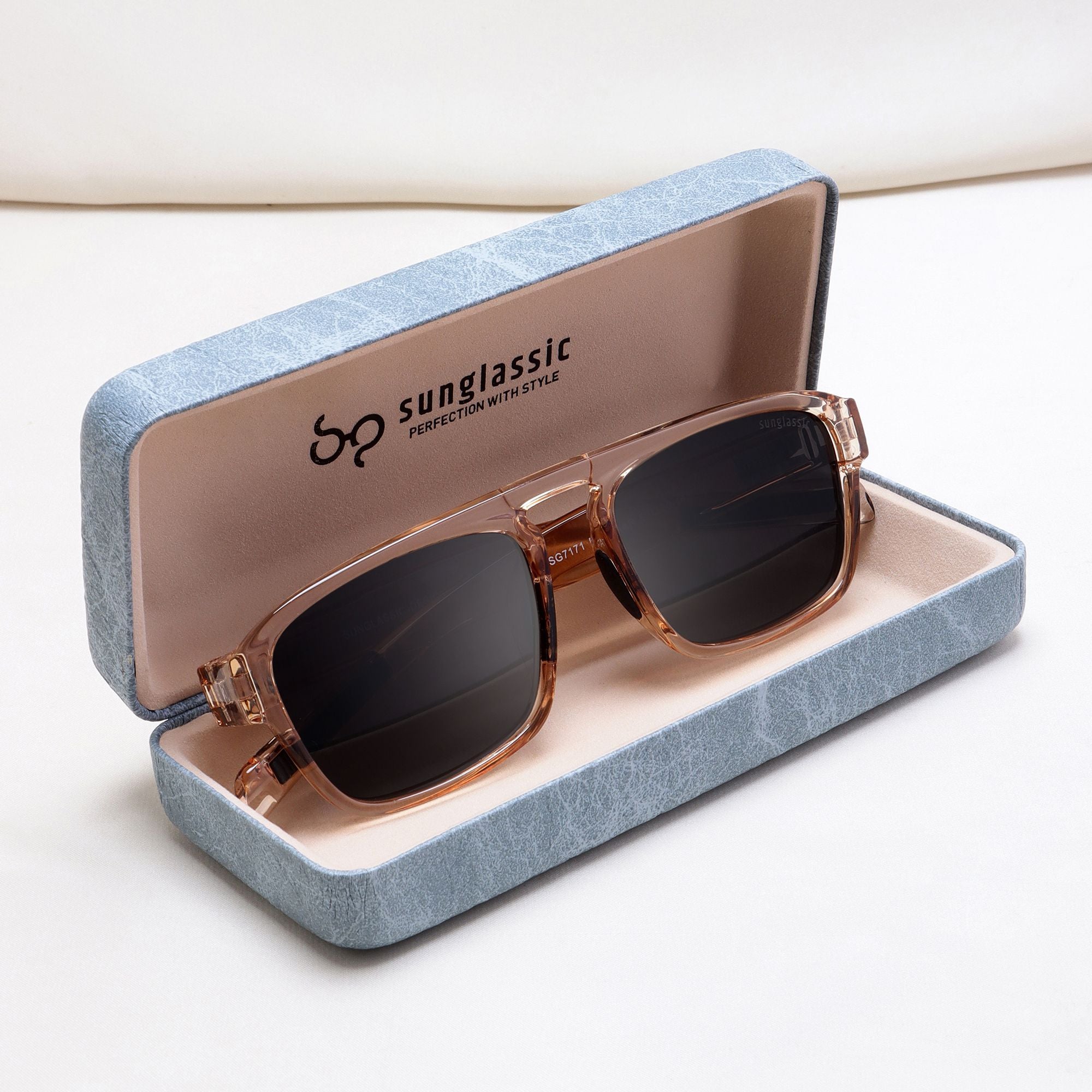 Raftaar Brown Black Square Sunglasses | UV400 Polarized