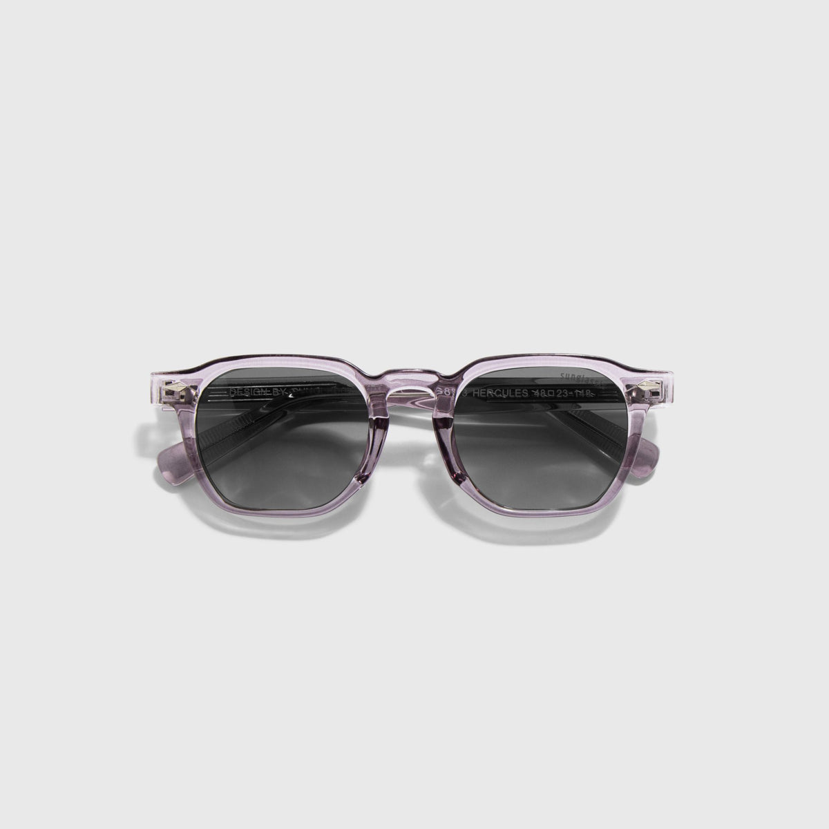 Hercules Grey Black Square Sunglasses for Men & Women | UV400