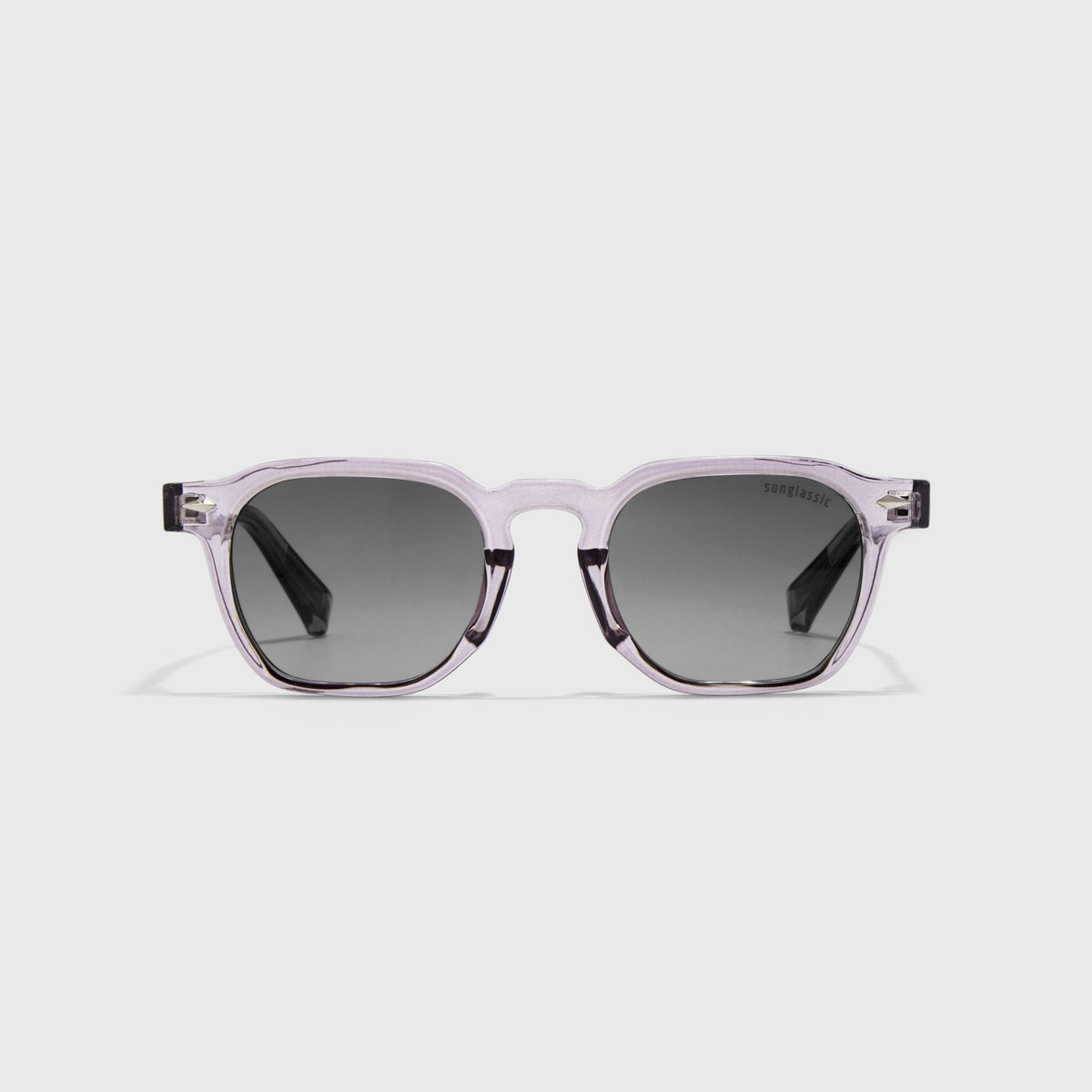 Hercules Grey Black Square Sunglasses for Men & Women | UV400