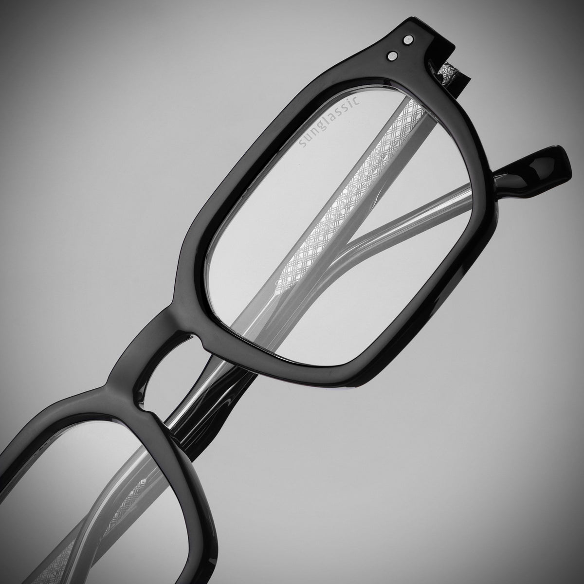 Roman Black Clear Anti Blue Light Sunglasses for Men & Women