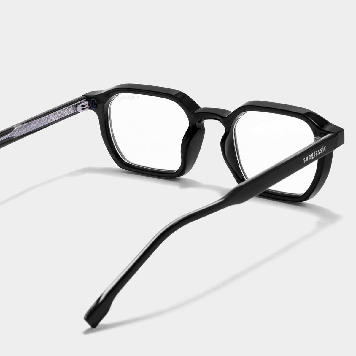 Roman Black Clear Anti Blue Light Sunglasses for Men & Women