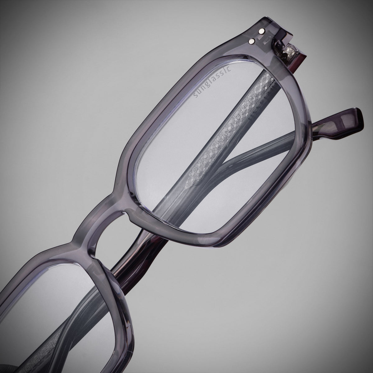 Roman Grey Clear Anti Blue Light Sunglasses