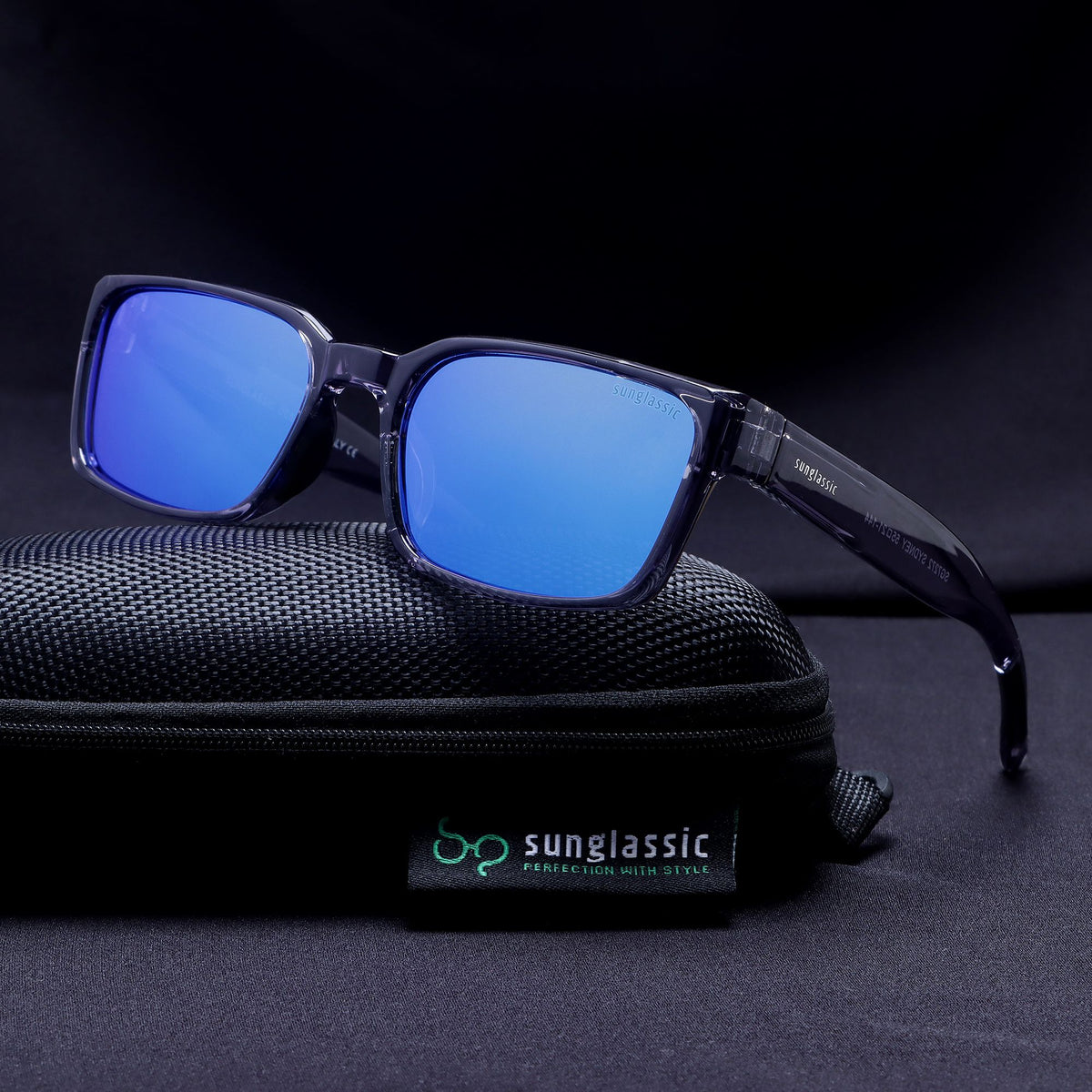 Small Metal Rectangle Sunglasses Womens Mens UV400 Blue Lenses Geometric Oval Rectangle Sunglasses | Slim Metal Frame  main image 2