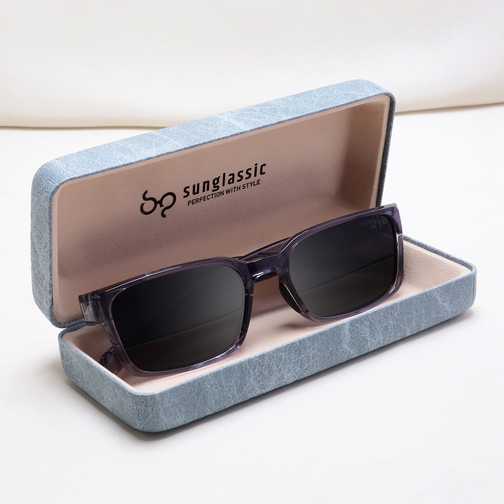Sydney – Grey Black Rectangle Sunglasses | UV400 Polarized