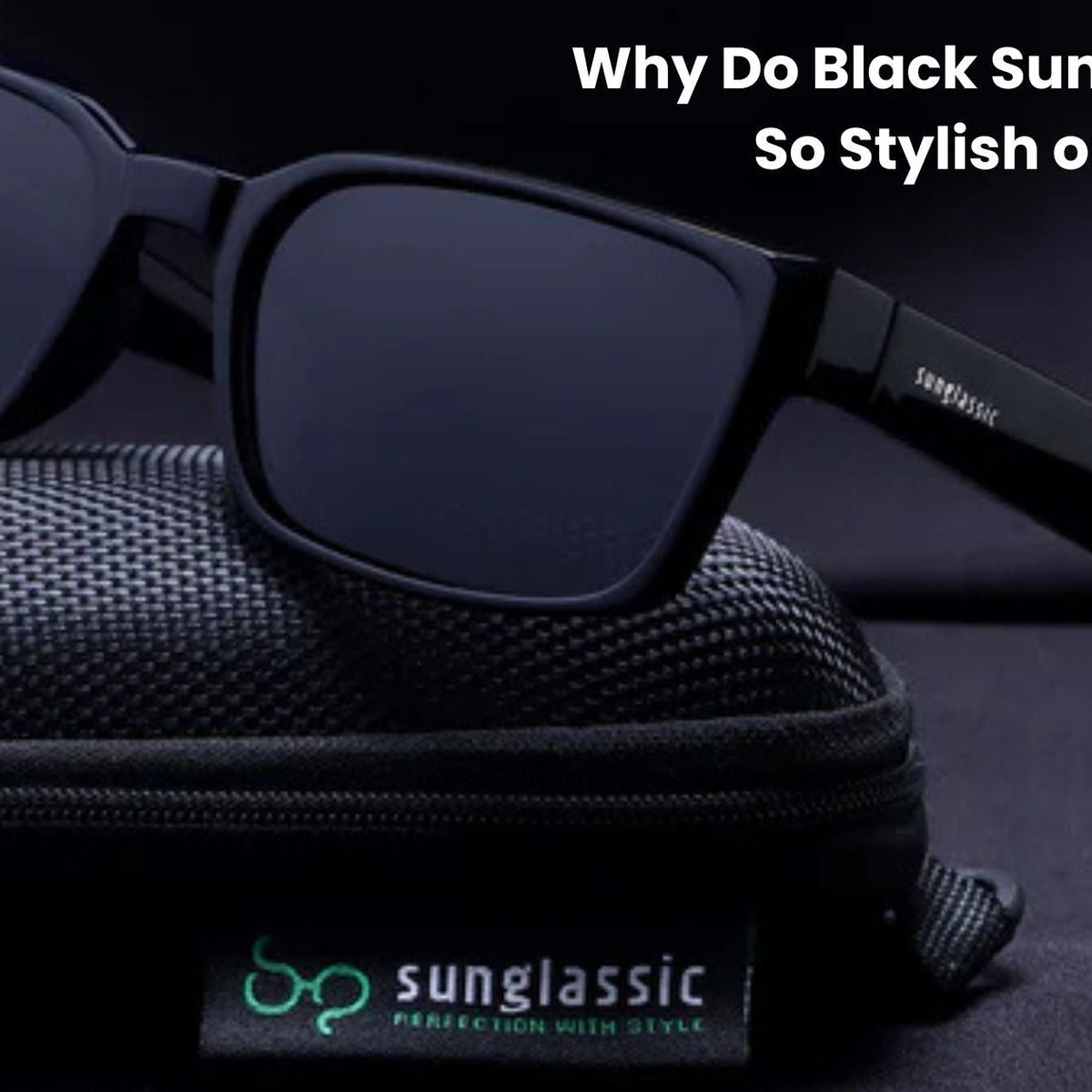 Stylish Black Sunglasses⭐️ Same Day Different Girl Square Sunglasses - Black | Fashion Nova main image 3