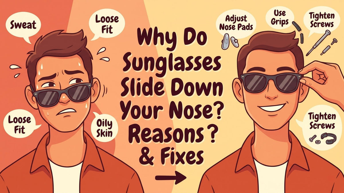 Why Do Sunglasses Slide Down Your Nose? Reasons & Fixes