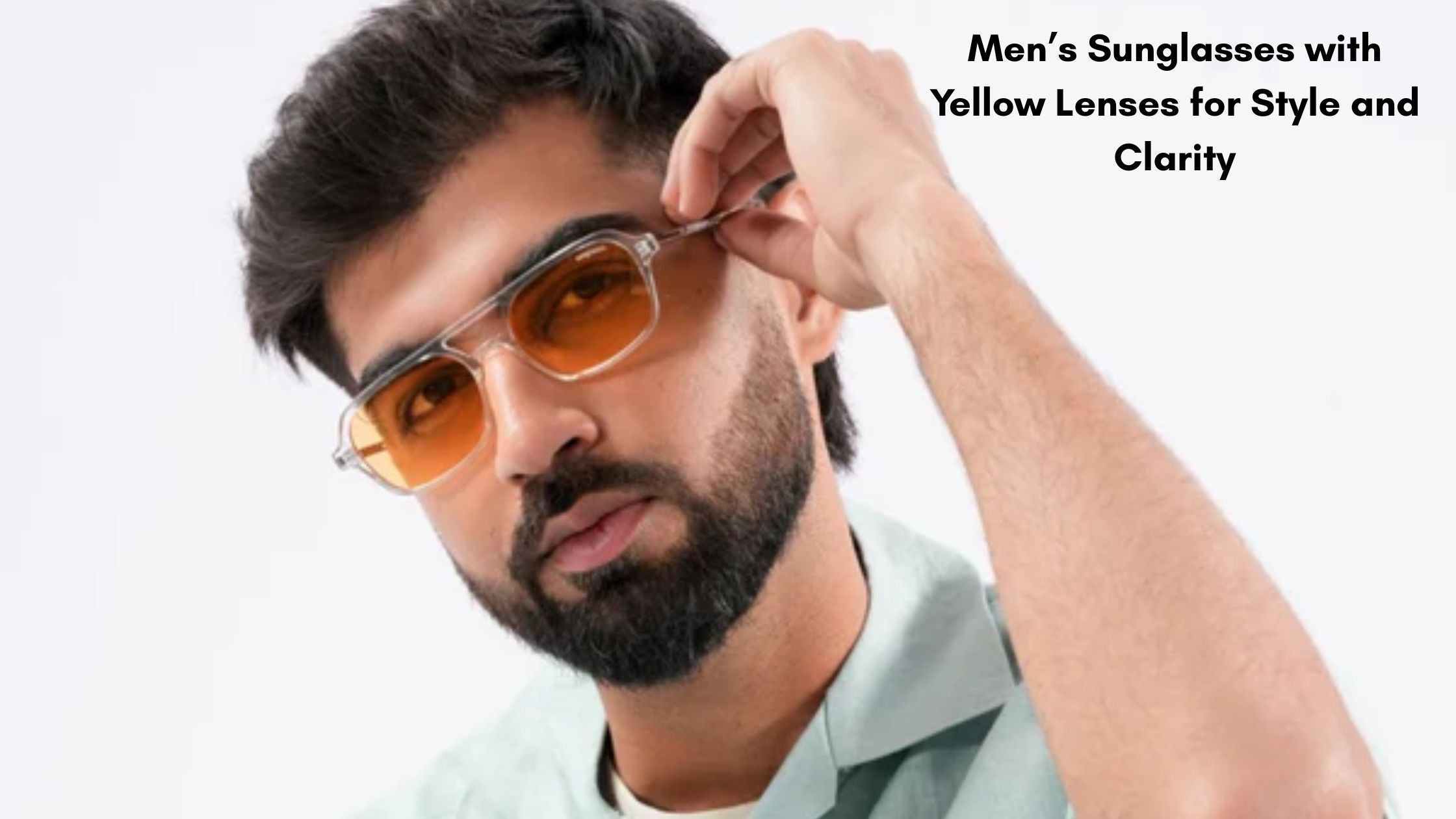 Men’s Sunglasses with Yellow Lenses for Style and Clarity