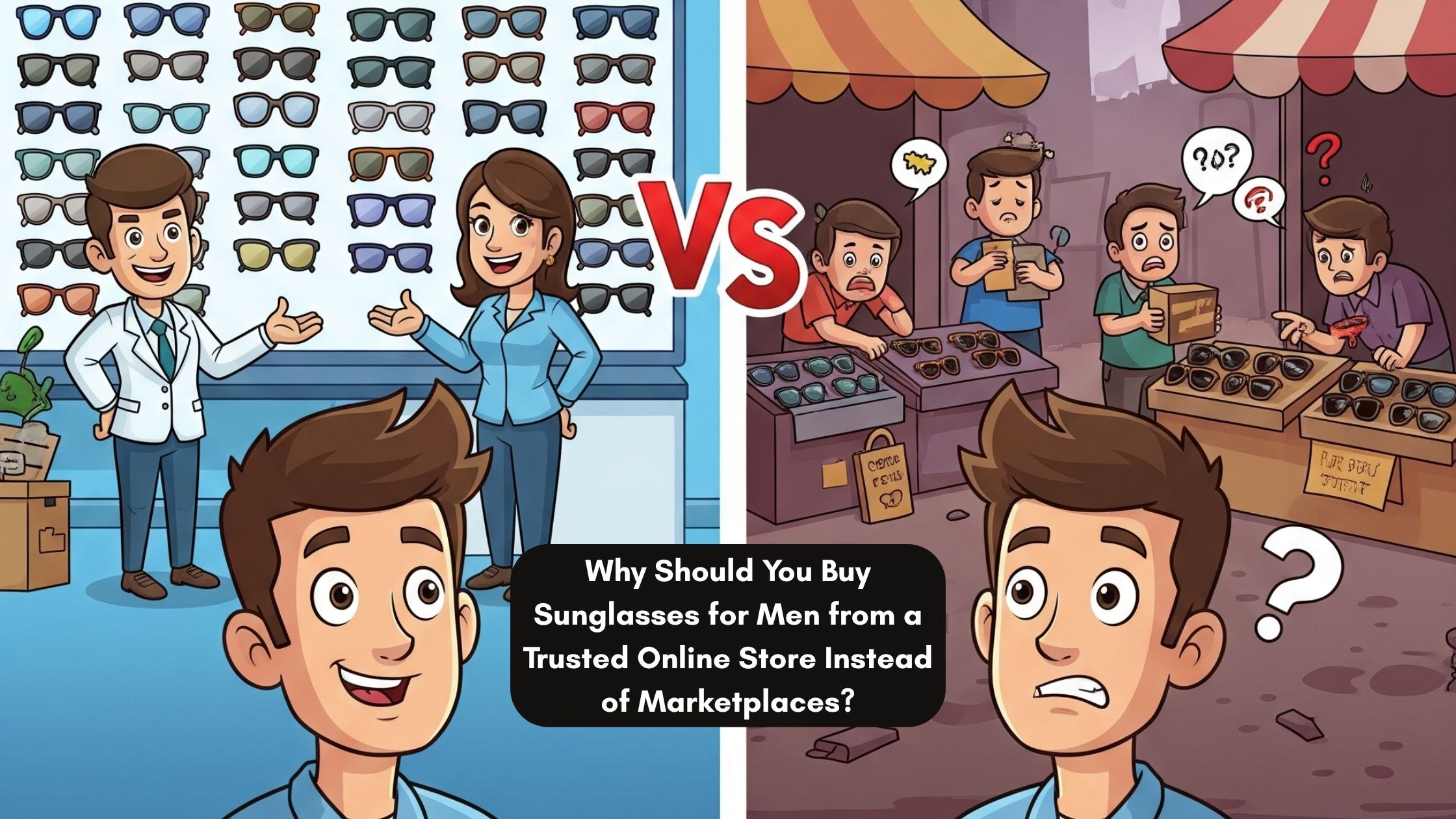 Why Should You Buy Sunglasses for Men from a Trusted Online Store Instead of Marketplaces?