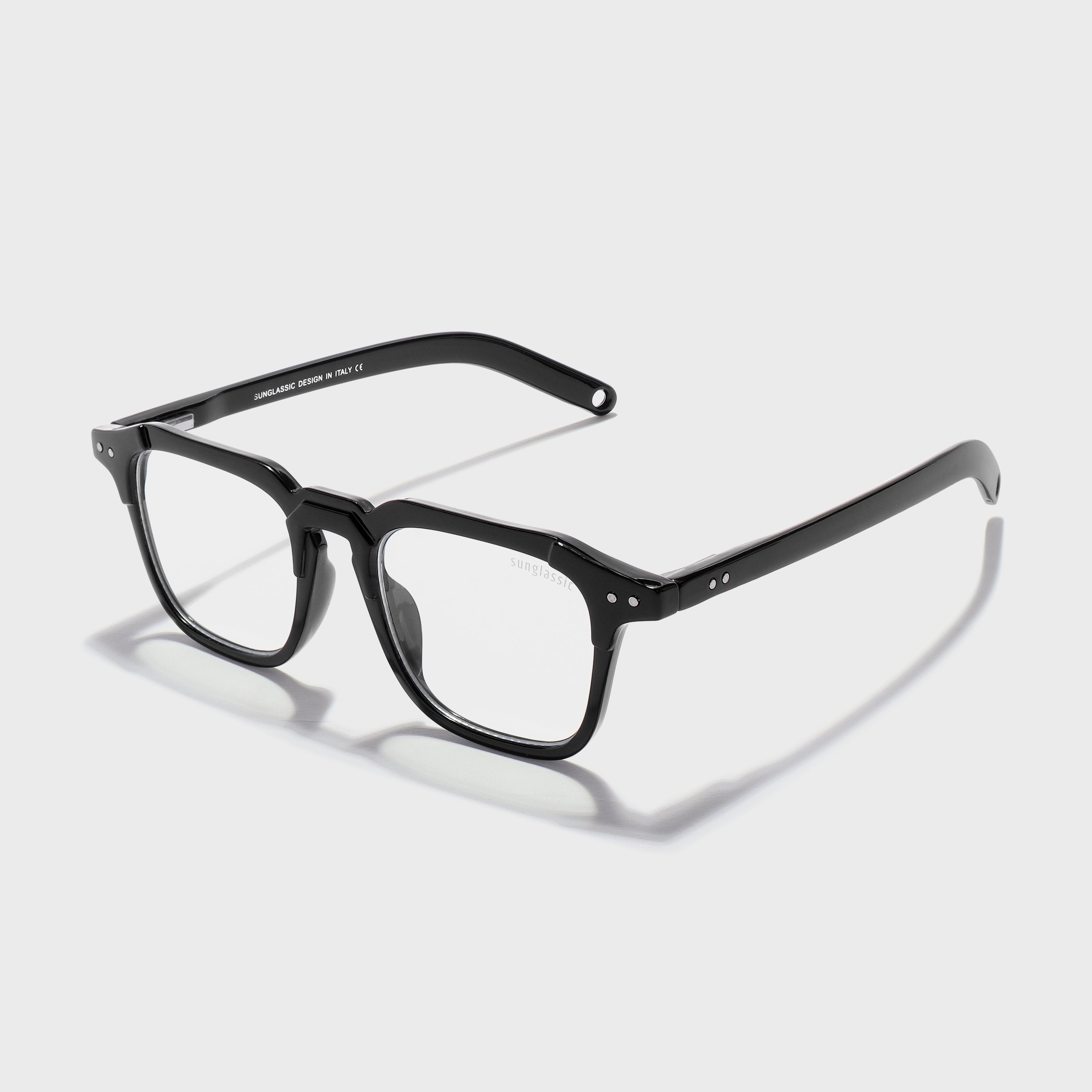 Buy Kingsman Black Clear Square Sunglasses - Sunglassic