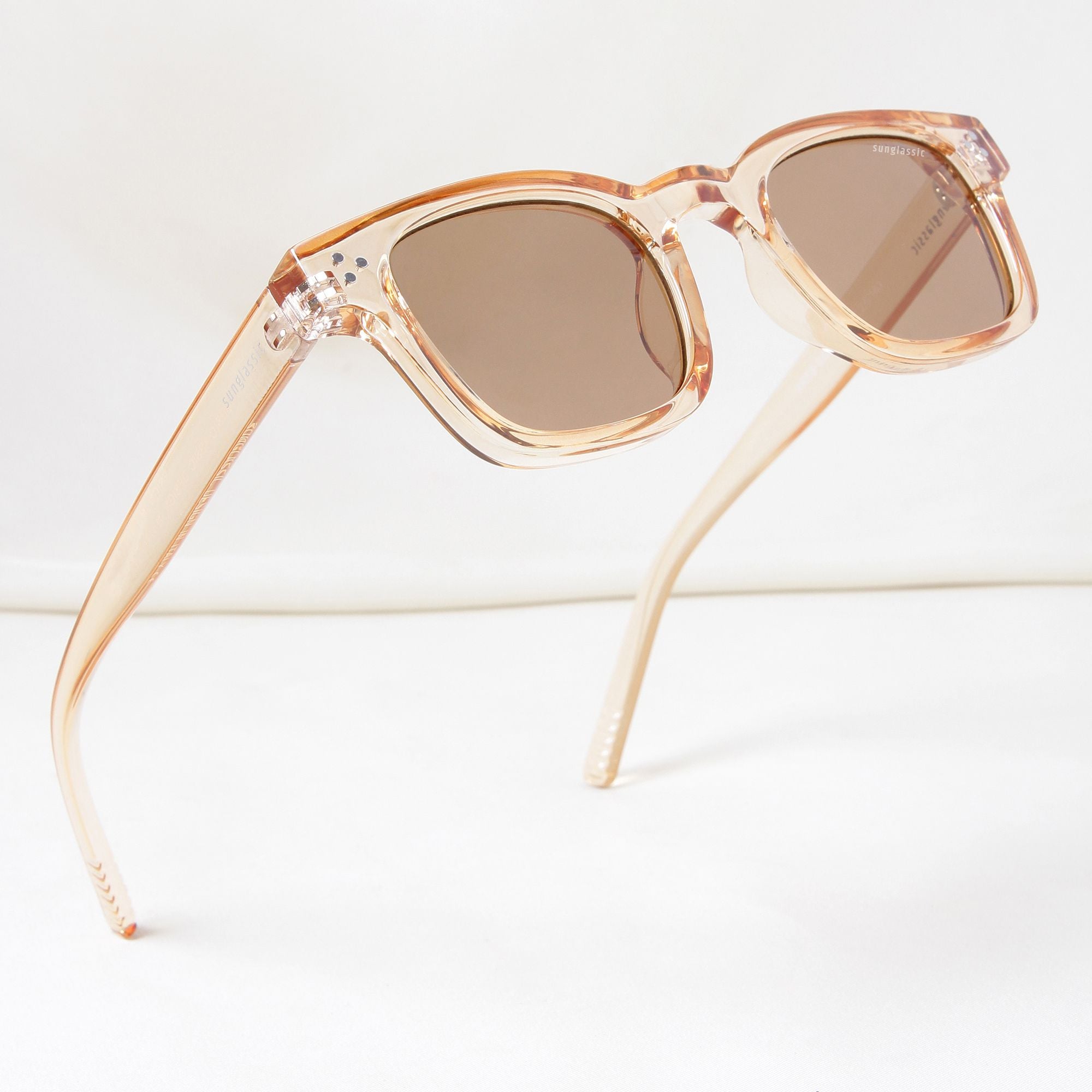 Ares Brown Square Sunglasses