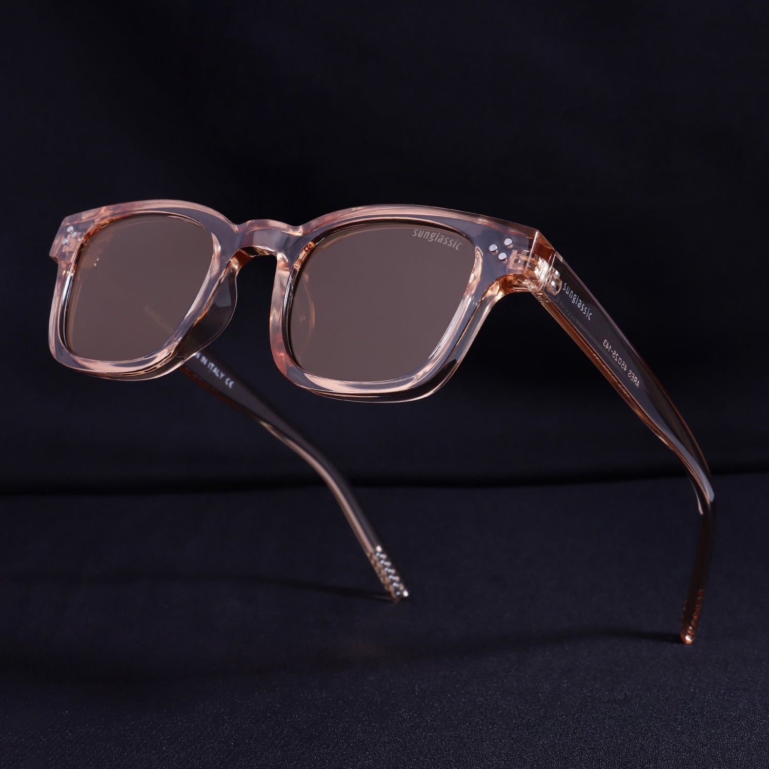 Ares Brown Square Sunglasses