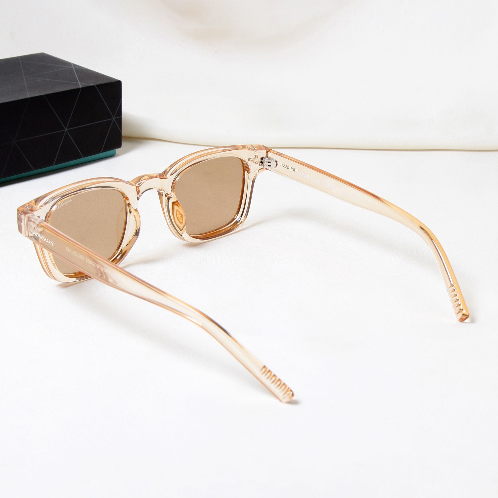 Ares Brown Square Sunglasses