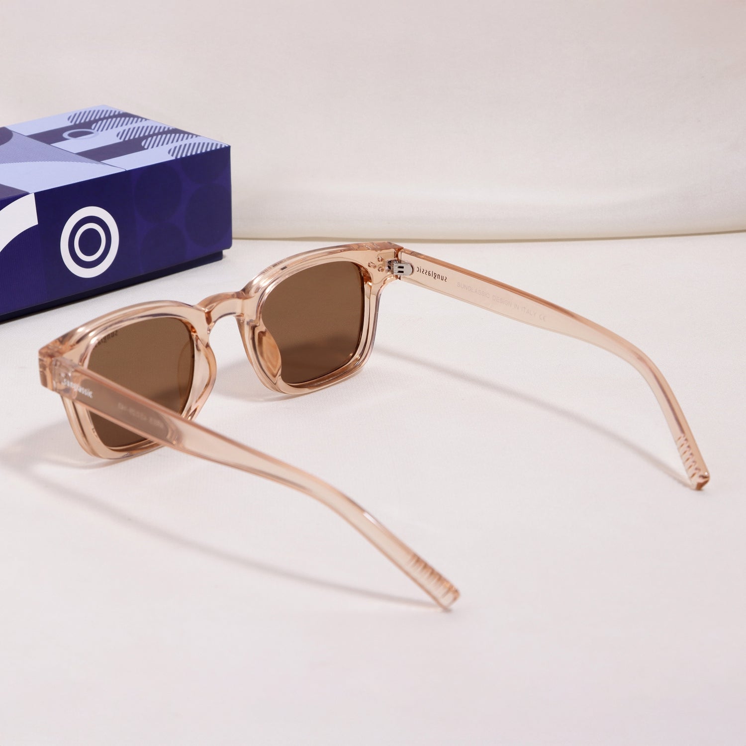Ares Brown Square Sunglasses