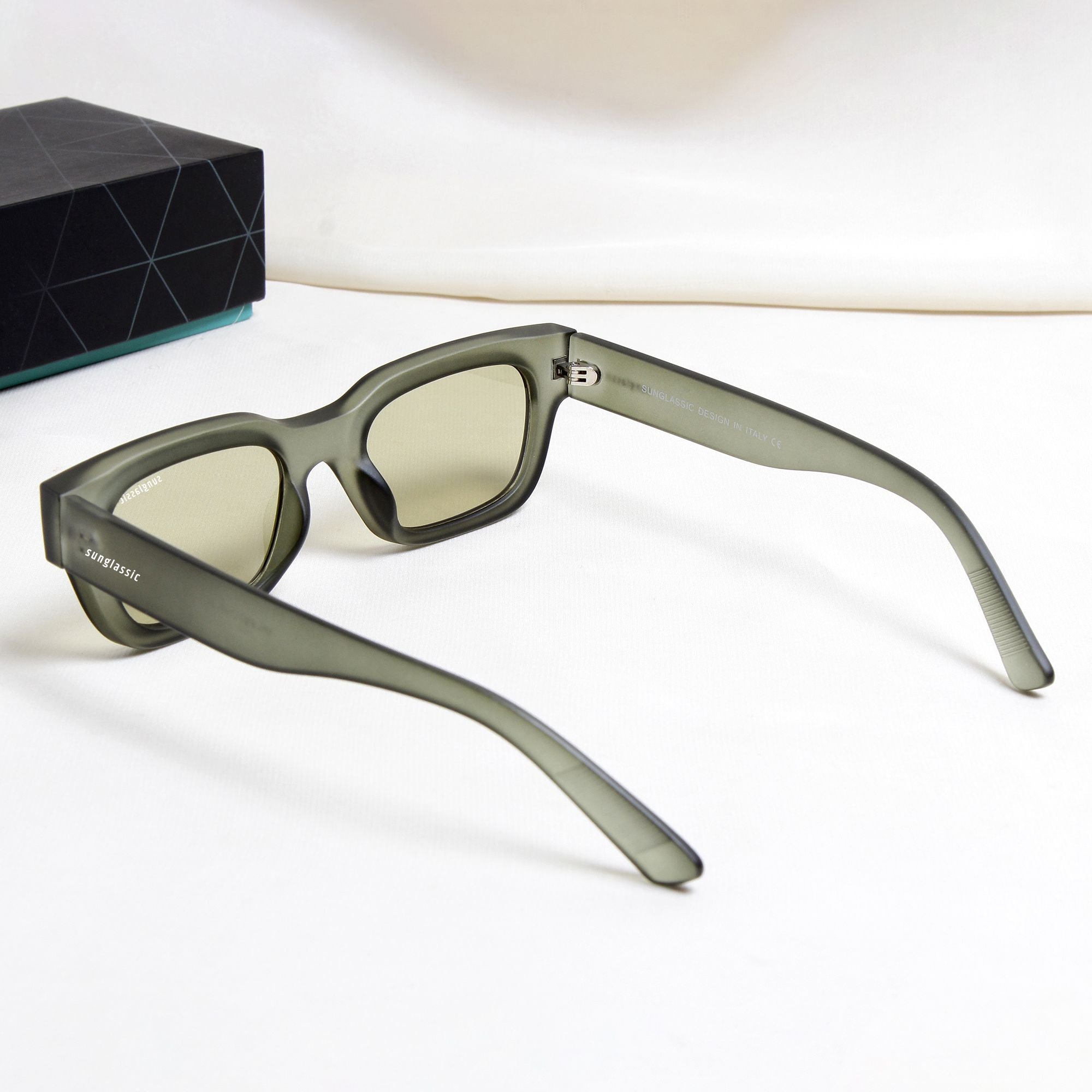 Milestone Green Square Sunglasses