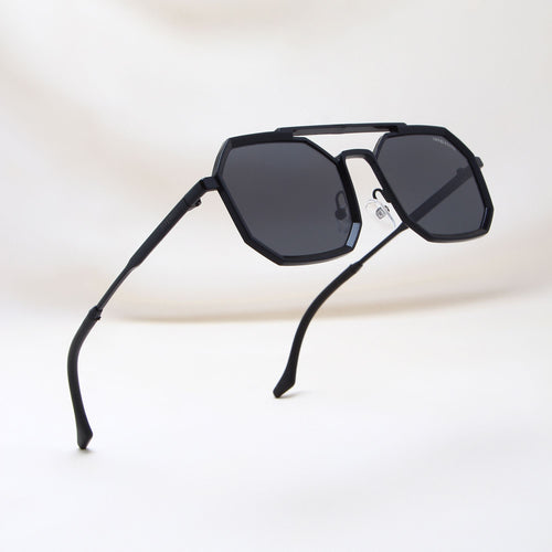 Commando Full Black Edition Octagon Sunglasses