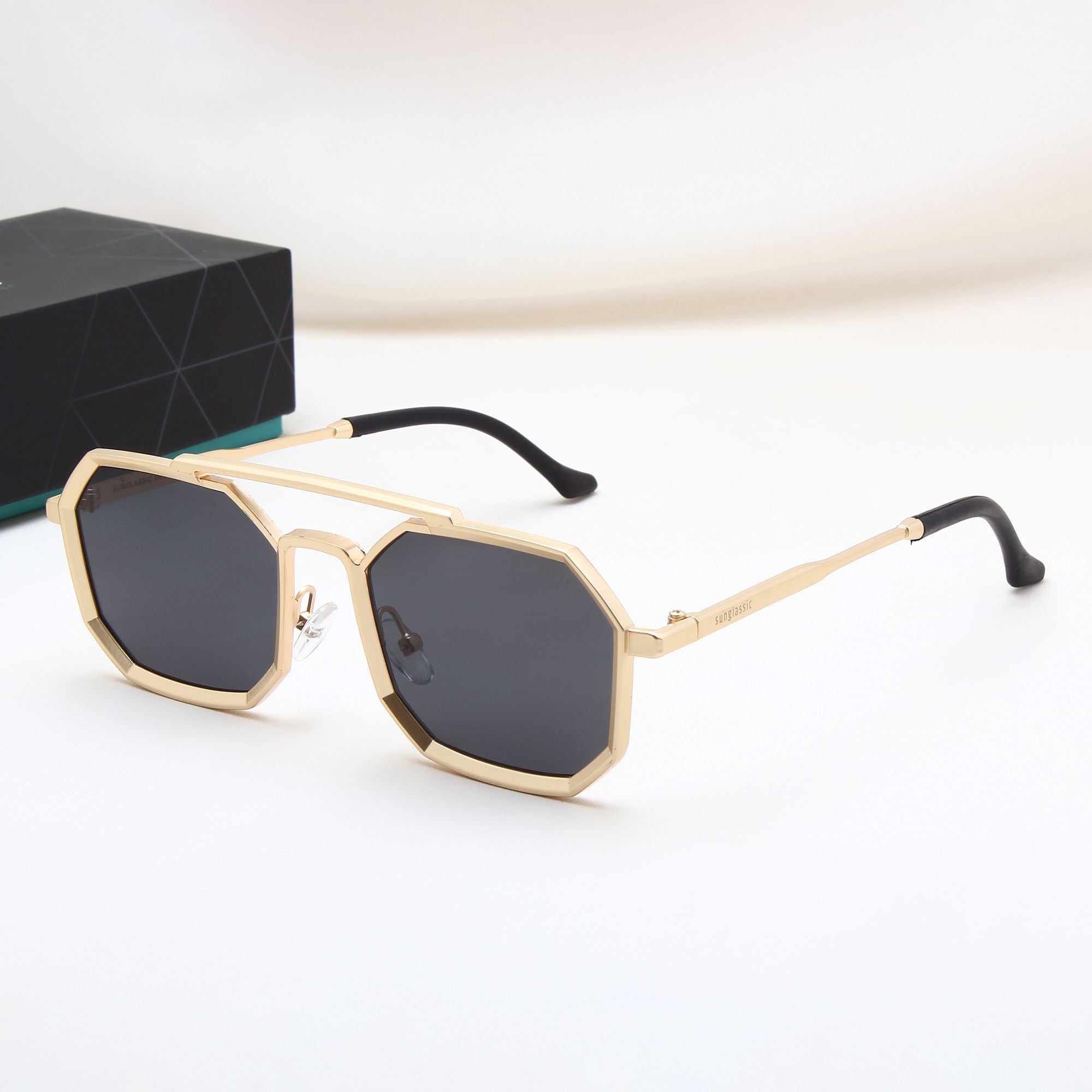 Commando Gold Black Edition Octagon Sunglasses