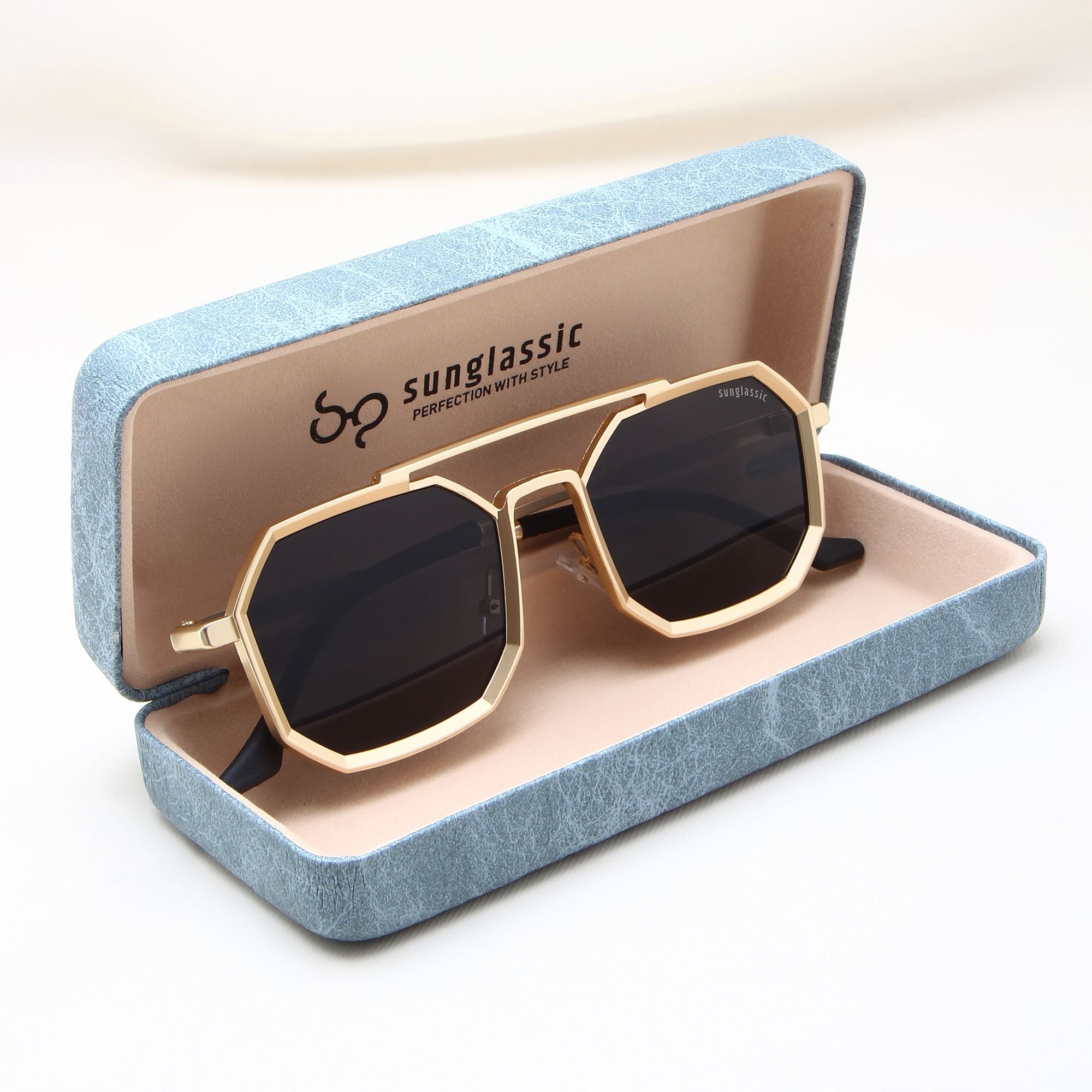 Commando Gold Black Edition Octagon Sunglasses