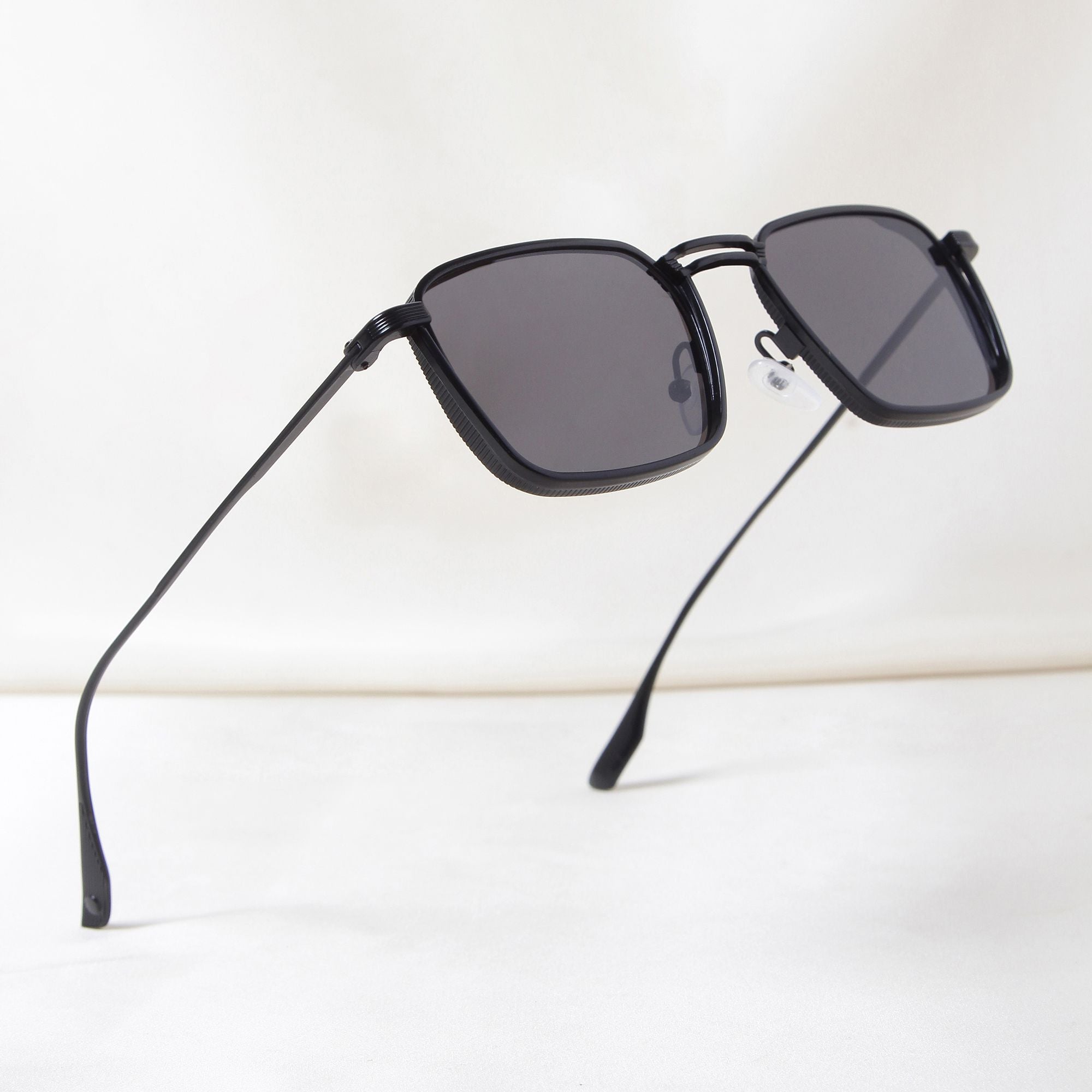 Francis Black Rectangle Sunglasses