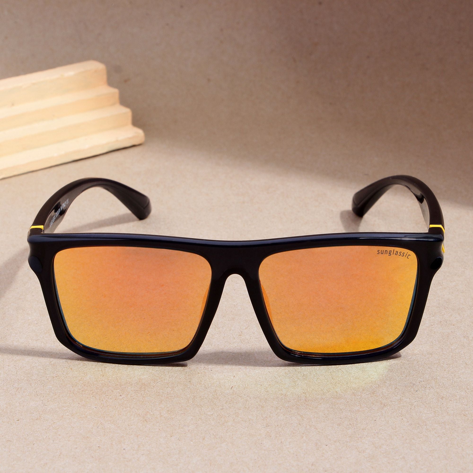 Jackson Blue Orange Mercury Polarized Rectangle TR90 Sunglasses