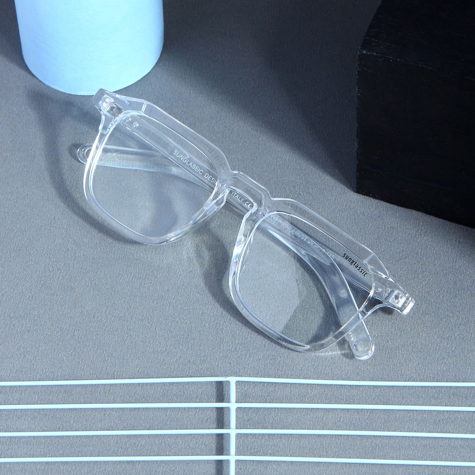 Clear cheap square sunglasses