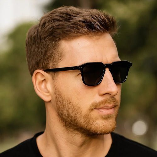Kingsman Full Black Square Sunglasses