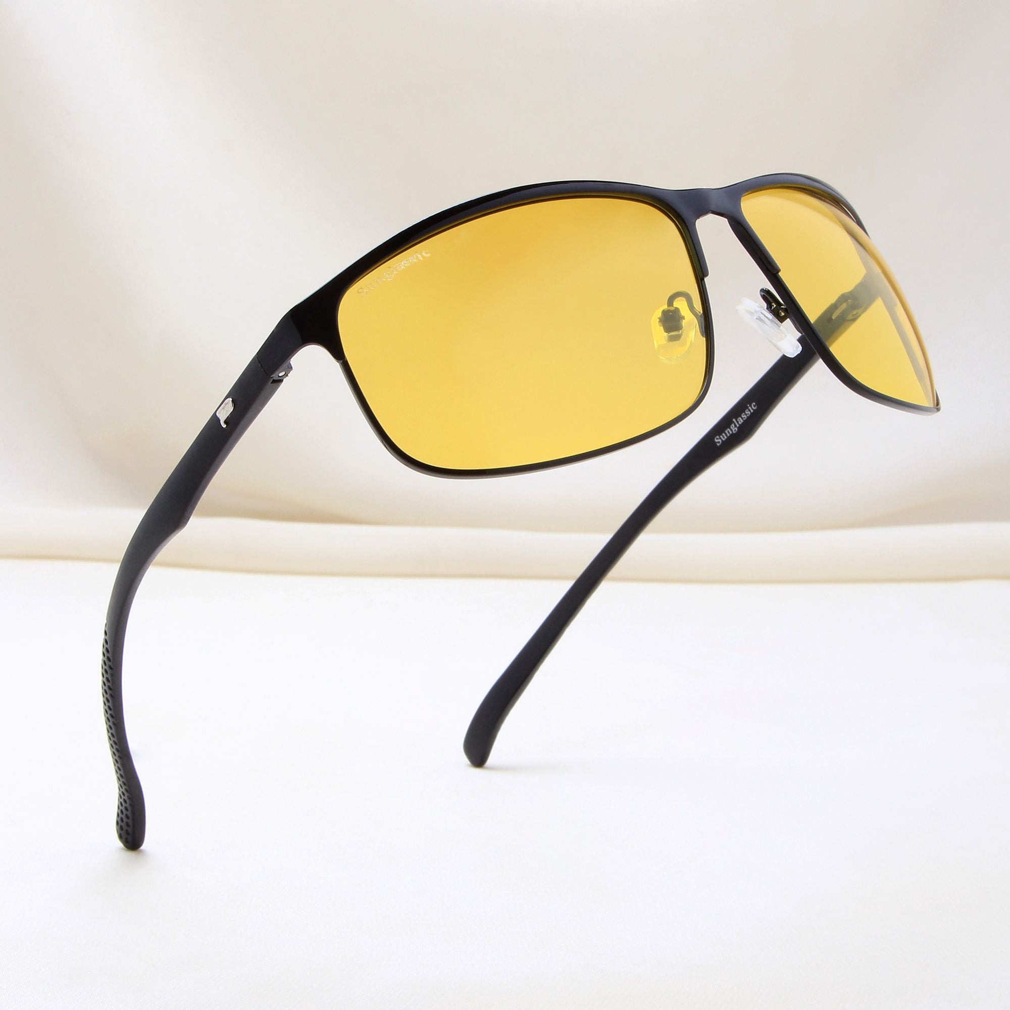 Radiant Yellow Polarized Rectangle Sunglasses