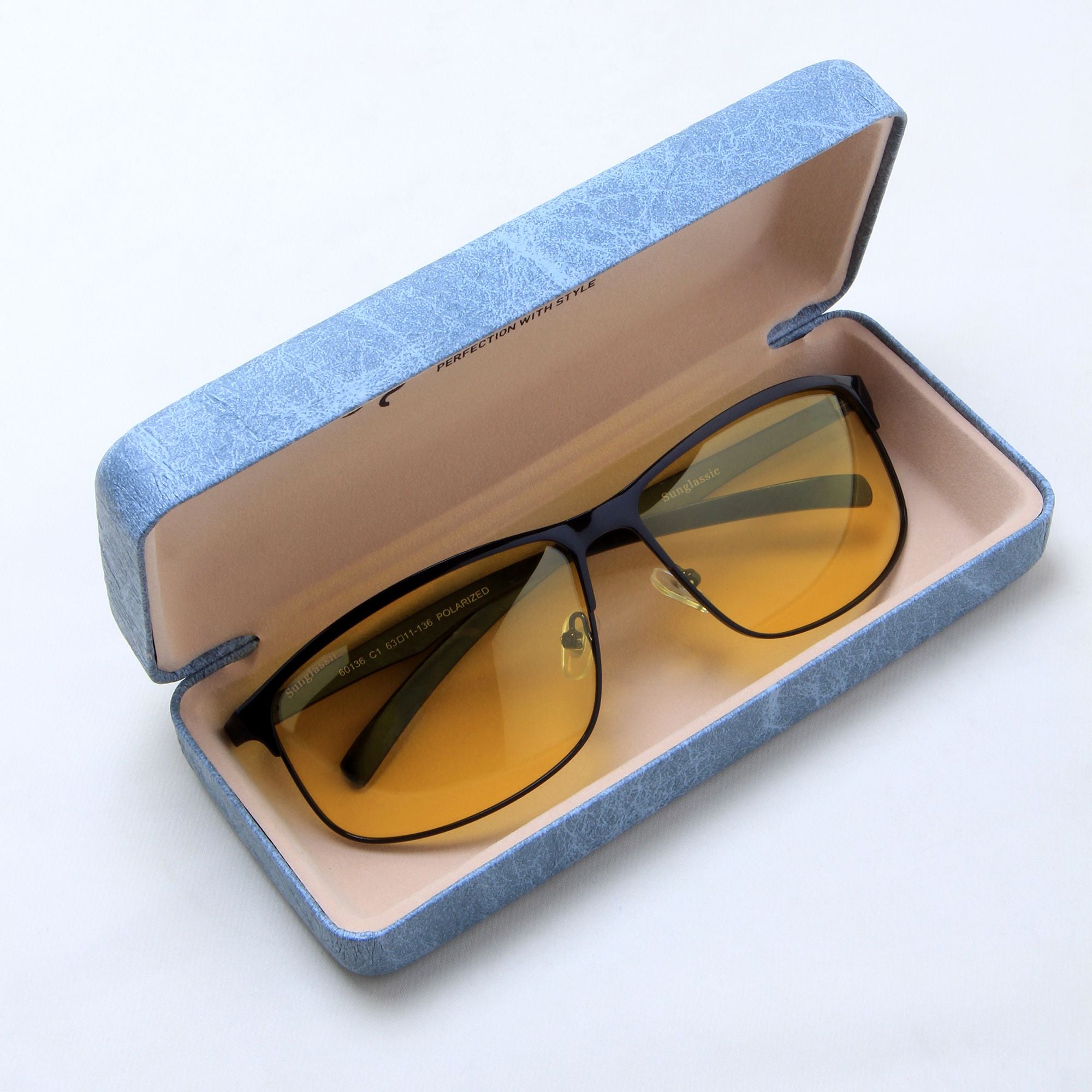 Radiant Yellow Polarized Rectangle Sunglasses