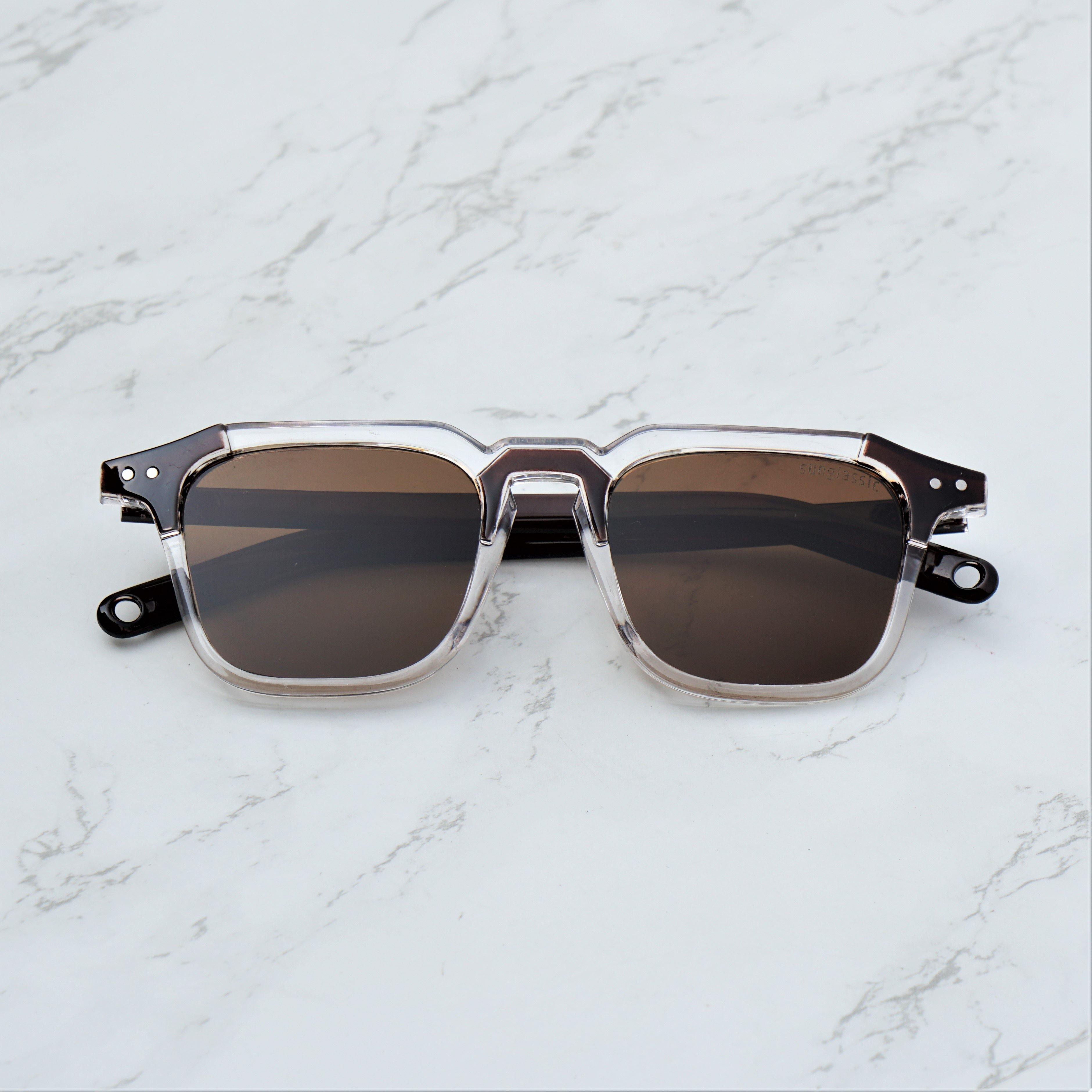 Kingsman Full Brown Square Sunglasses Video