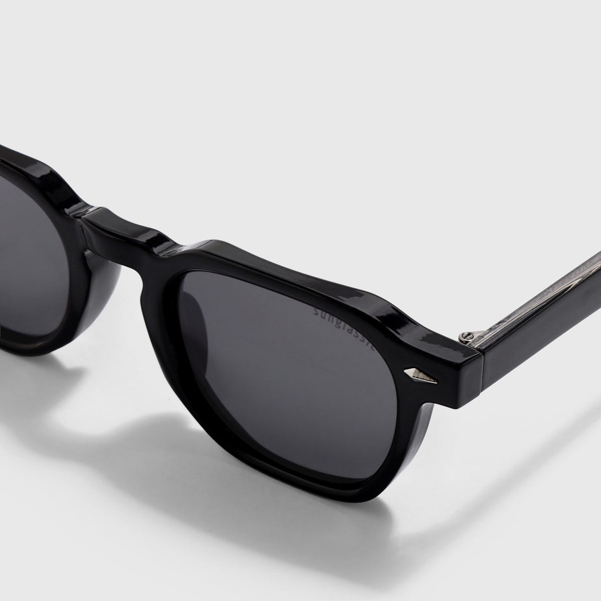Hercules Full Black Square Sunglasses for Men & Women | UV400