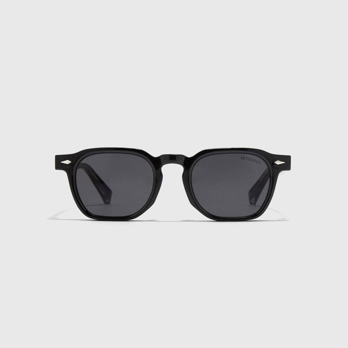 Hercules Full Black Square Sunglasses for Men & Women | UV400