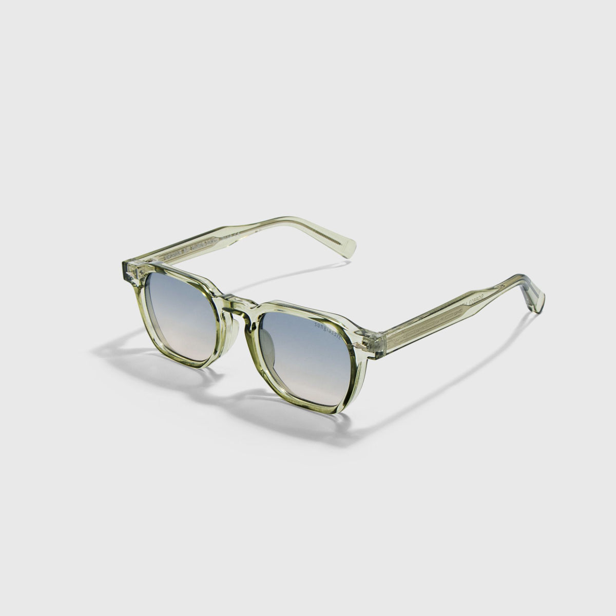 Hercules Green Peach Gradient Sunglasses for Men & Women | UV400
