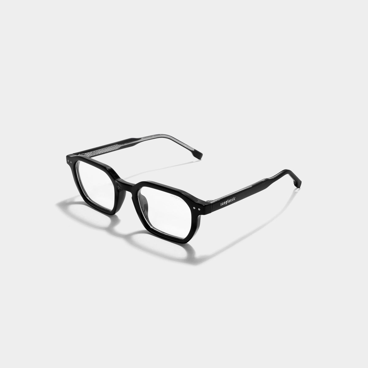 Roman Black Clear Anti Blue Light Sunglasses for Men & Women