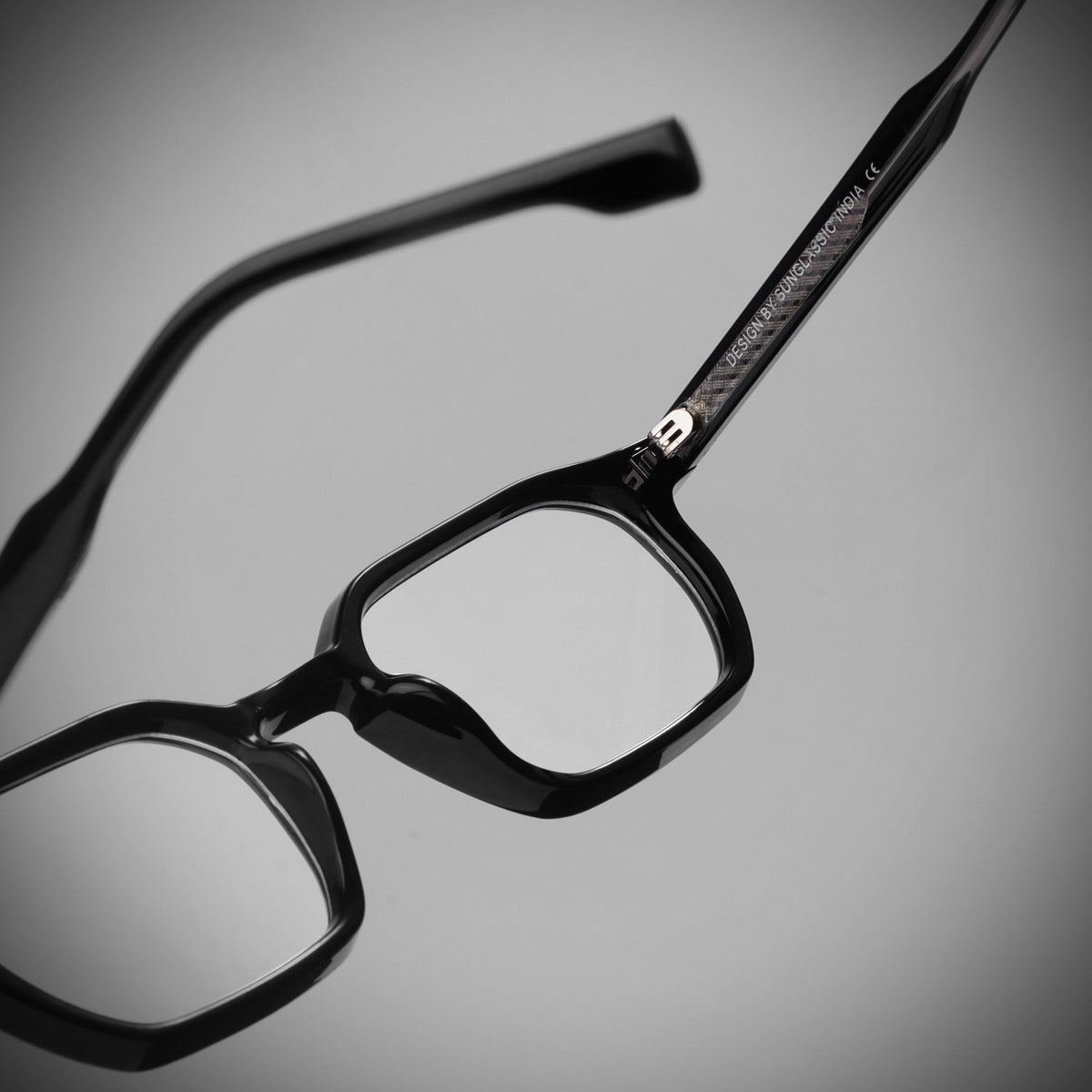 Roman Black Clear Anti Blue Light Sunglasses for Men & Women