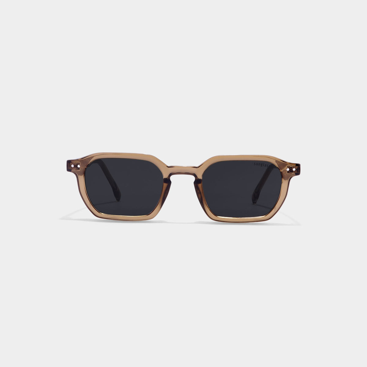 Roman Brown Black Rectangle Sunglasses | UV400