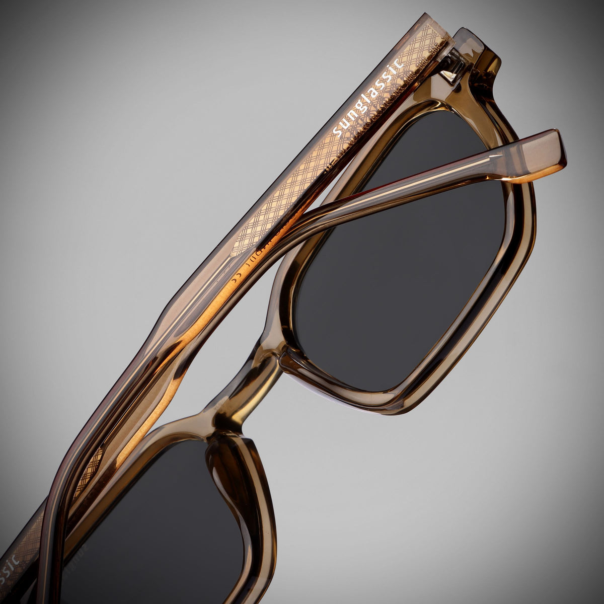 Roman Brown Black Rectangle Sunglasses | UV400