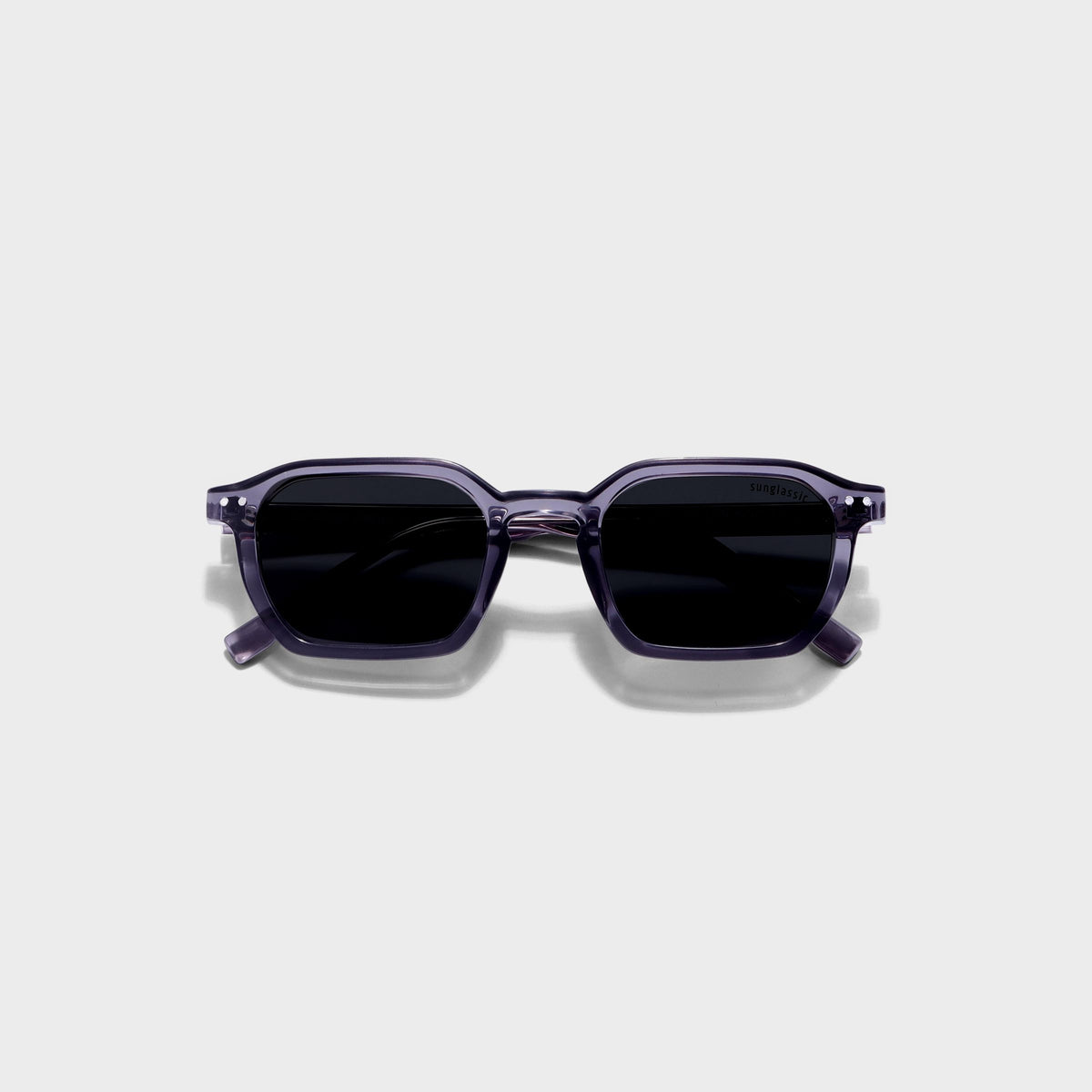 Roman Grey Black Rectangle Sunglasses | UV400