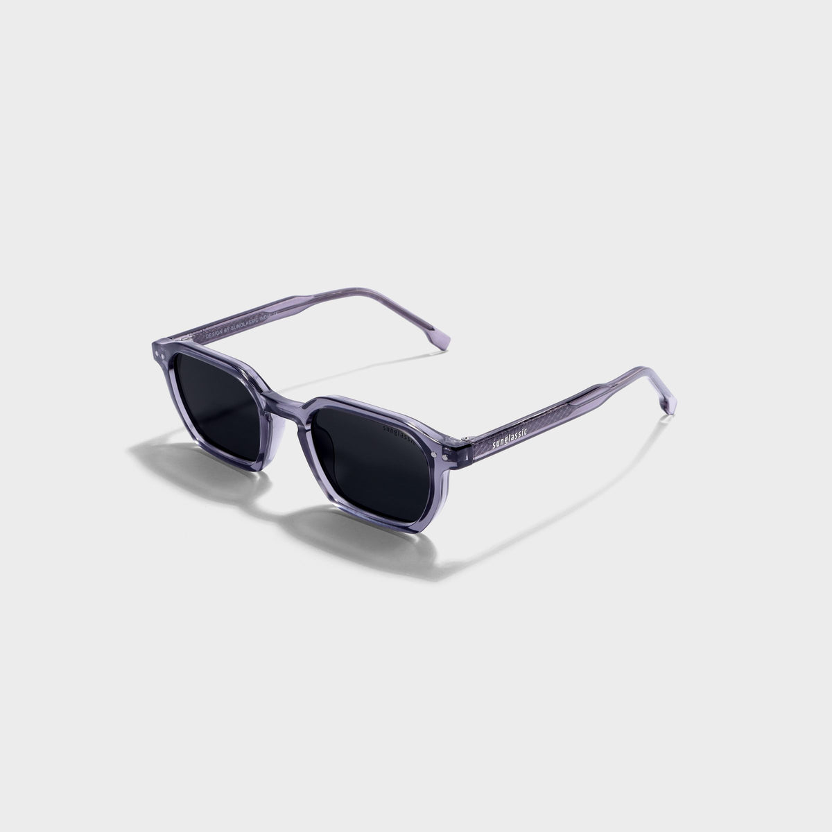 Roman Grey Black Rectangle Sunglasses | UV400
