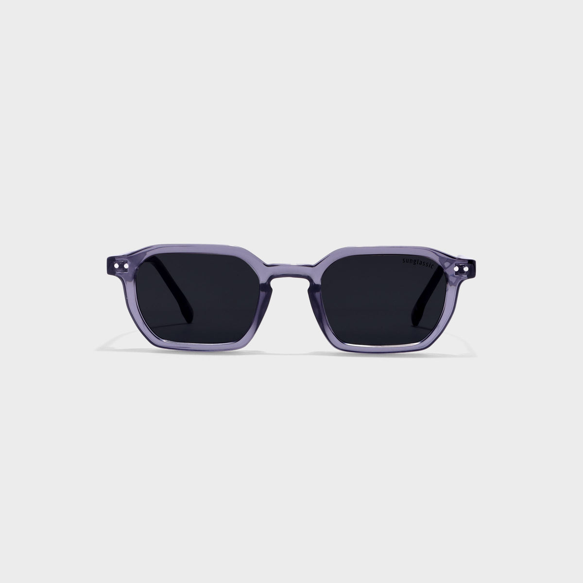Roman Grey Black Rectangle Sunglasses | UV400
