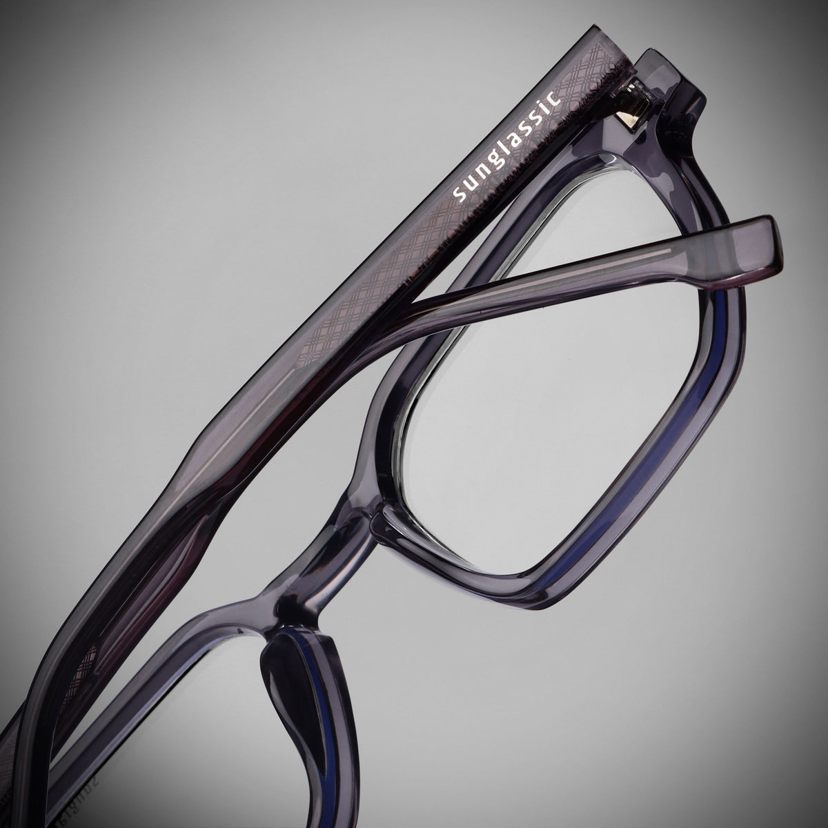 Roman Grey Clear Anti Blue Light Sunglasses
