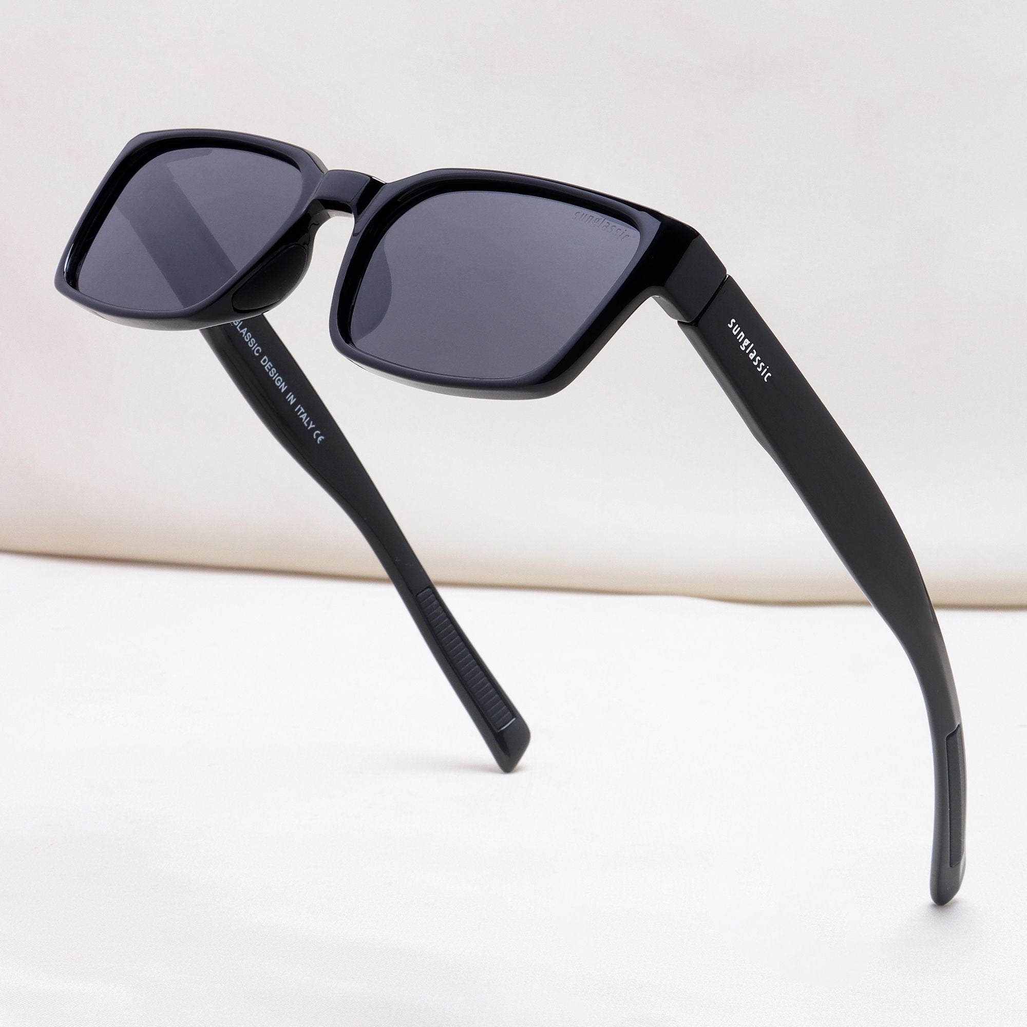 Sydney – Black Rectangle Sunglasses | UV400 Polarized