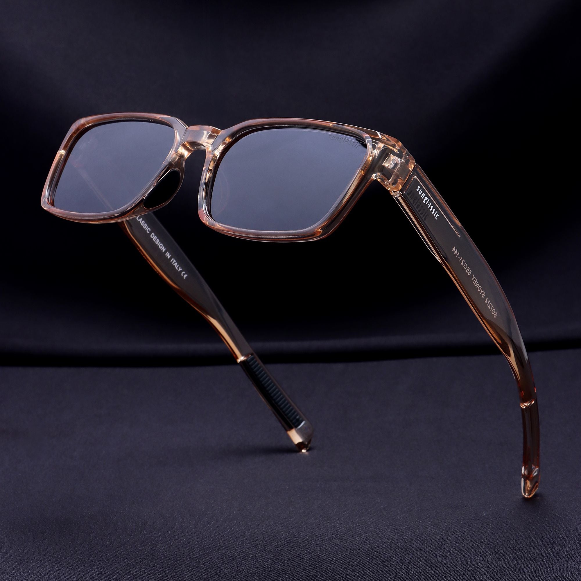 Sydney – Brown Black Rectangle Sunglasses | UV400 Polarized